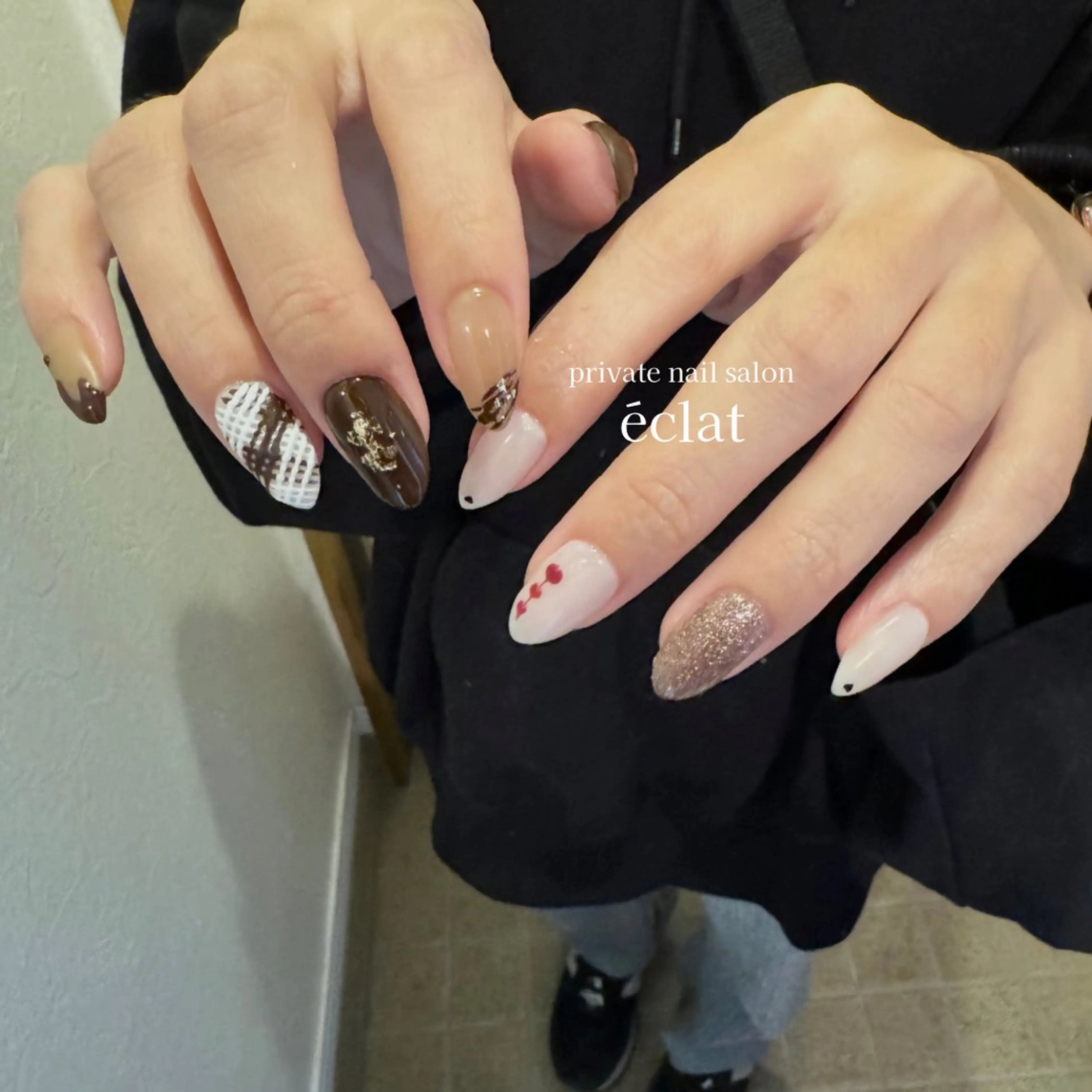 ネイル バレンタイン nailsalon éclatのネイルデザイン