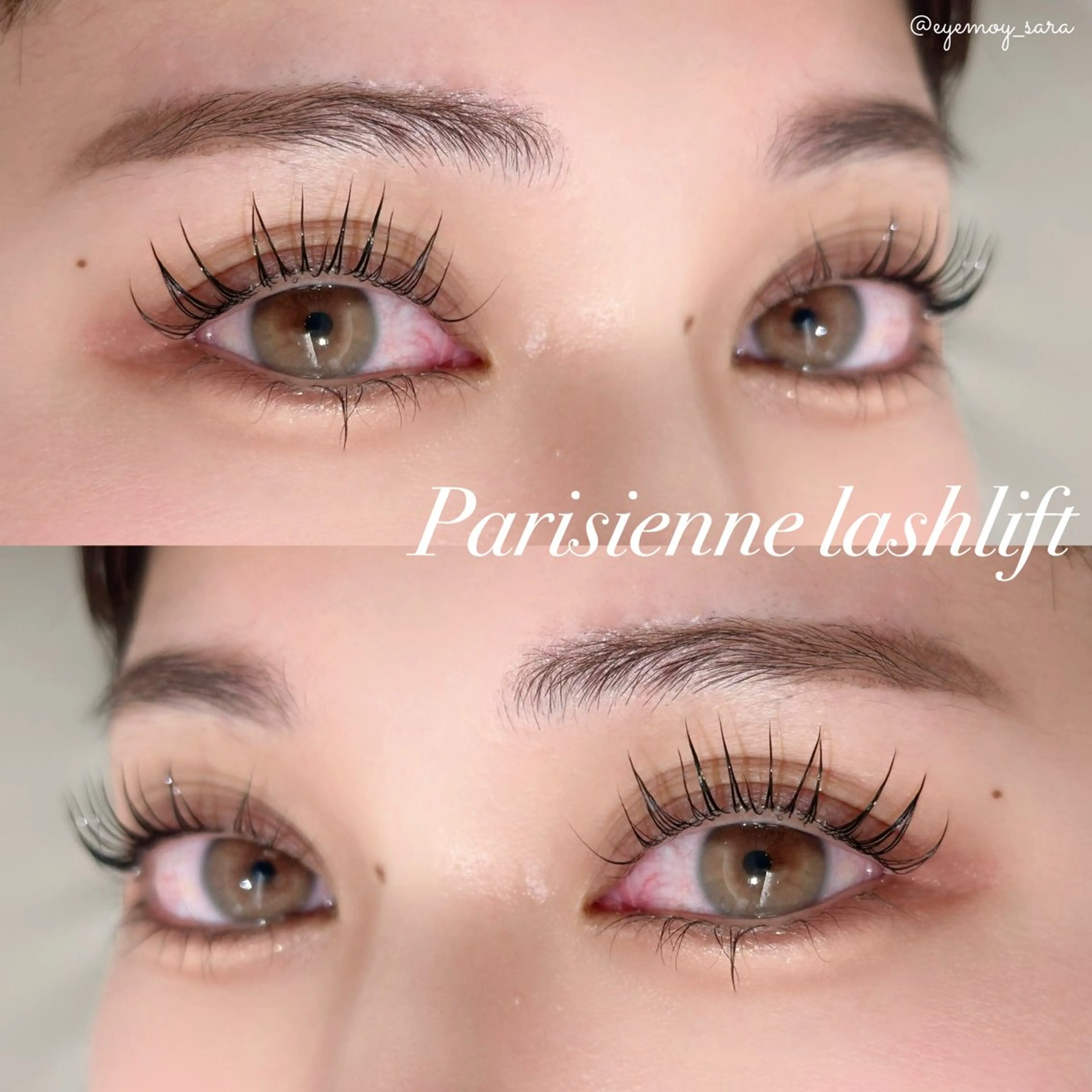 マツエク・マツパ ケラチンラッシュリフト 束感まつ毛 パリジェンヌラッシュリフト まつげパーマ 一重×まつ毛パーマ マツパ sara 🌙のマツエク・マツパデザイン