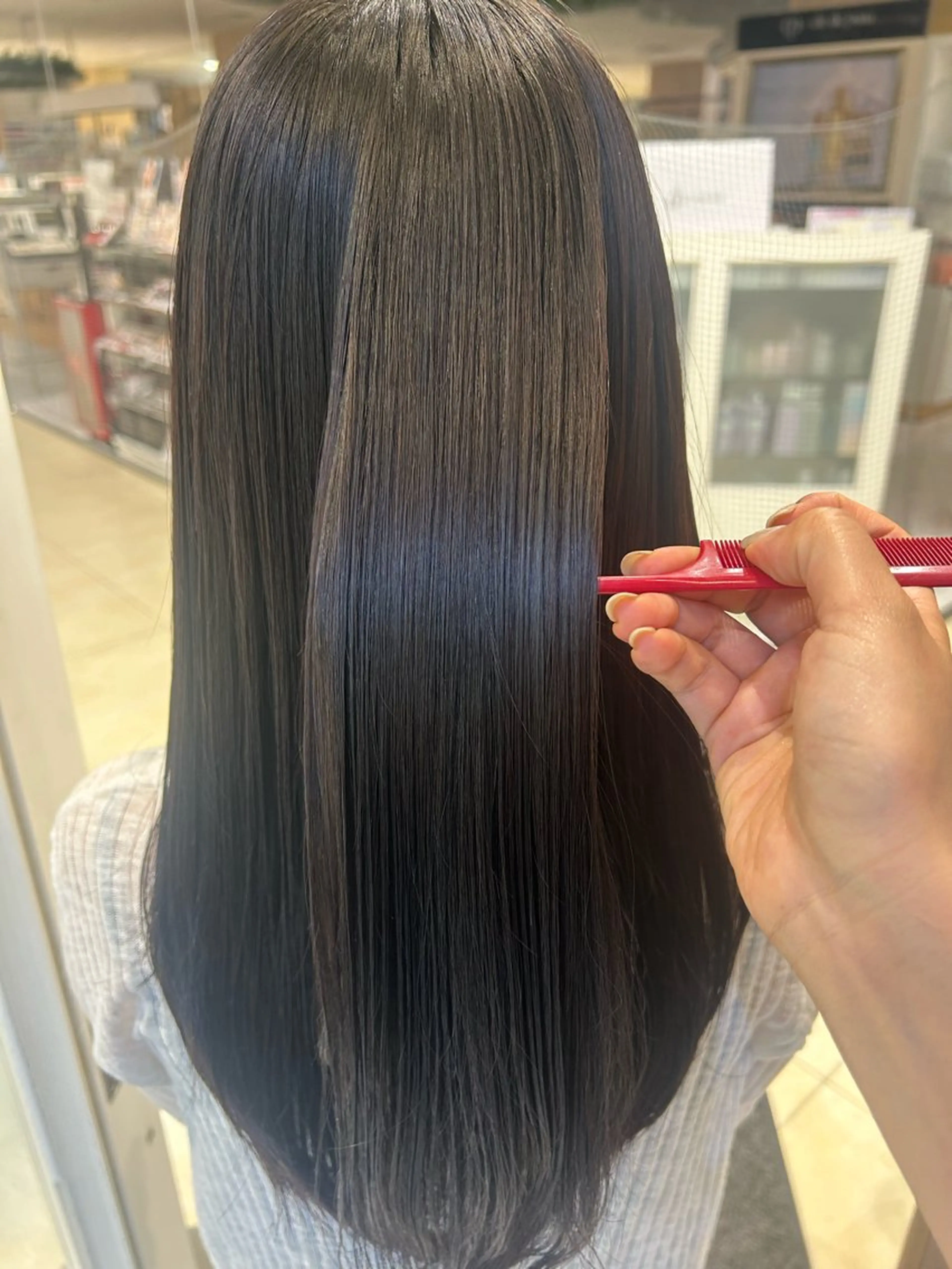 ロング パーマ カット 縮毛矯正 トリートメント 髪質改善/縮毛矯正 ササキナツミのヘアスタイル