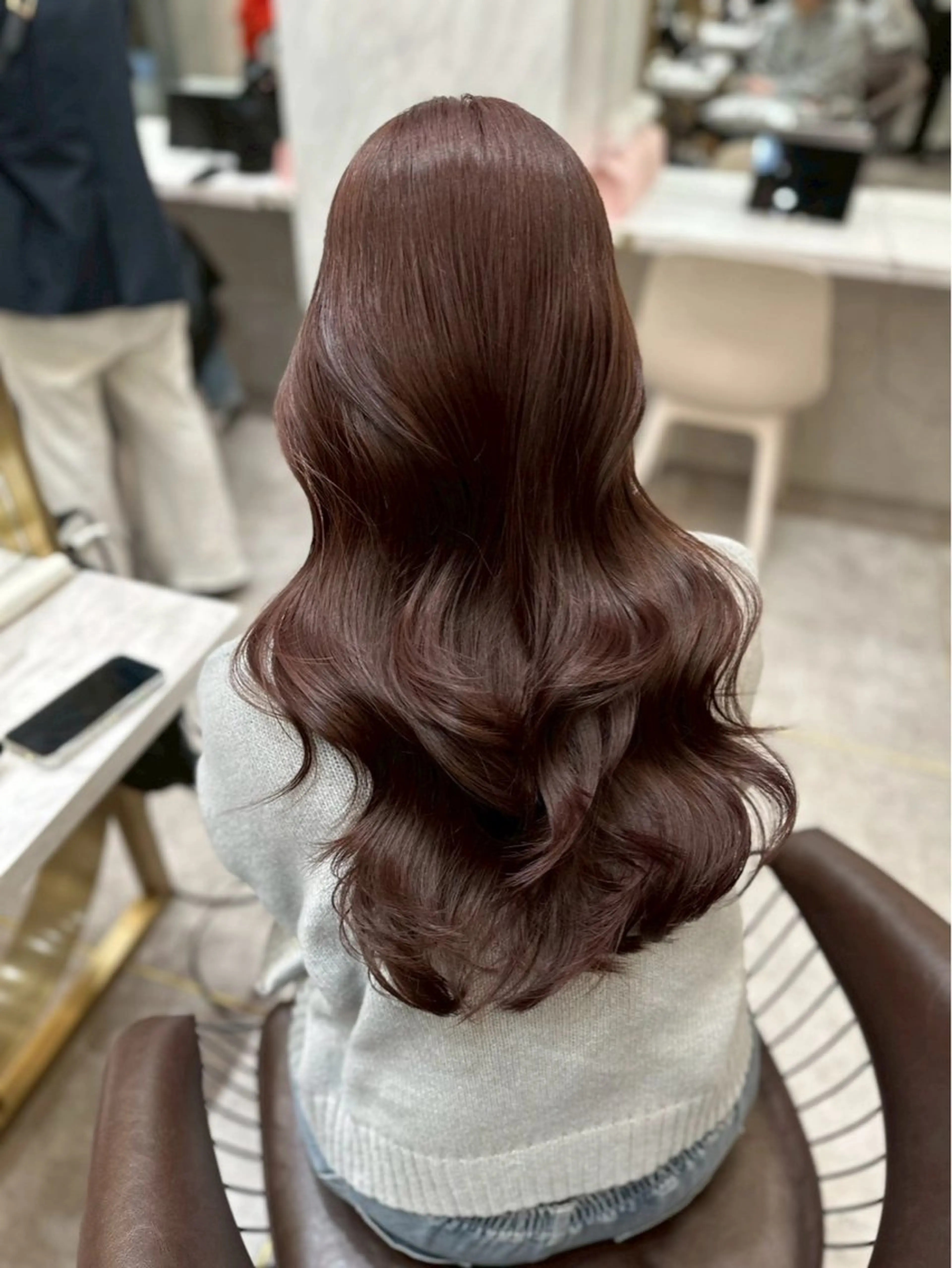 セミロング カラー ベージュカラー レイヤーカット 縮毛矯正 カット トリートメント 【美髪矯正】 吉村　清志のヘアスタイル