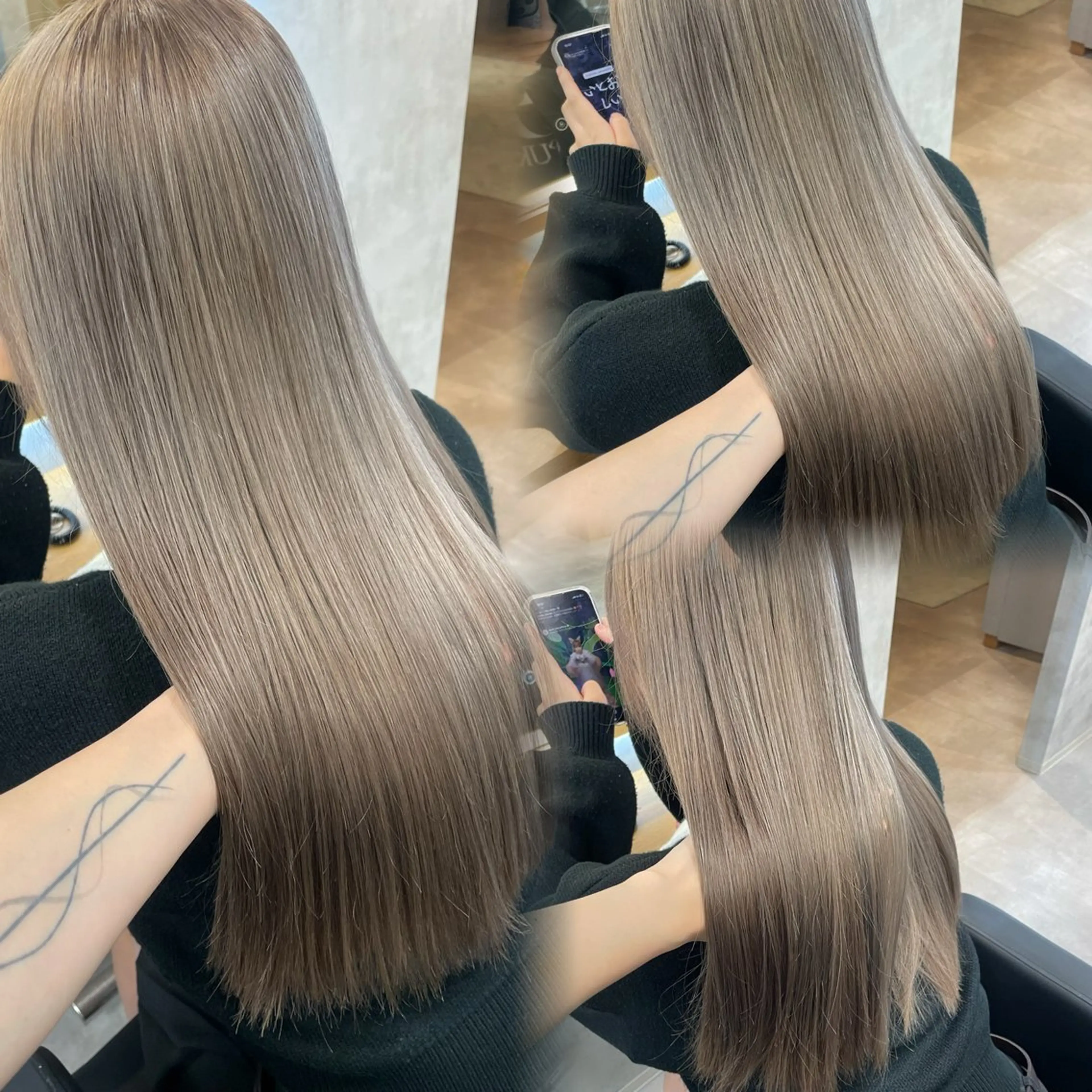 ロング カラー ヘアアレンジ ヘアカラー トリートメント 透明感カラー/推しカ ラー☁️JURAのヘアスタイル