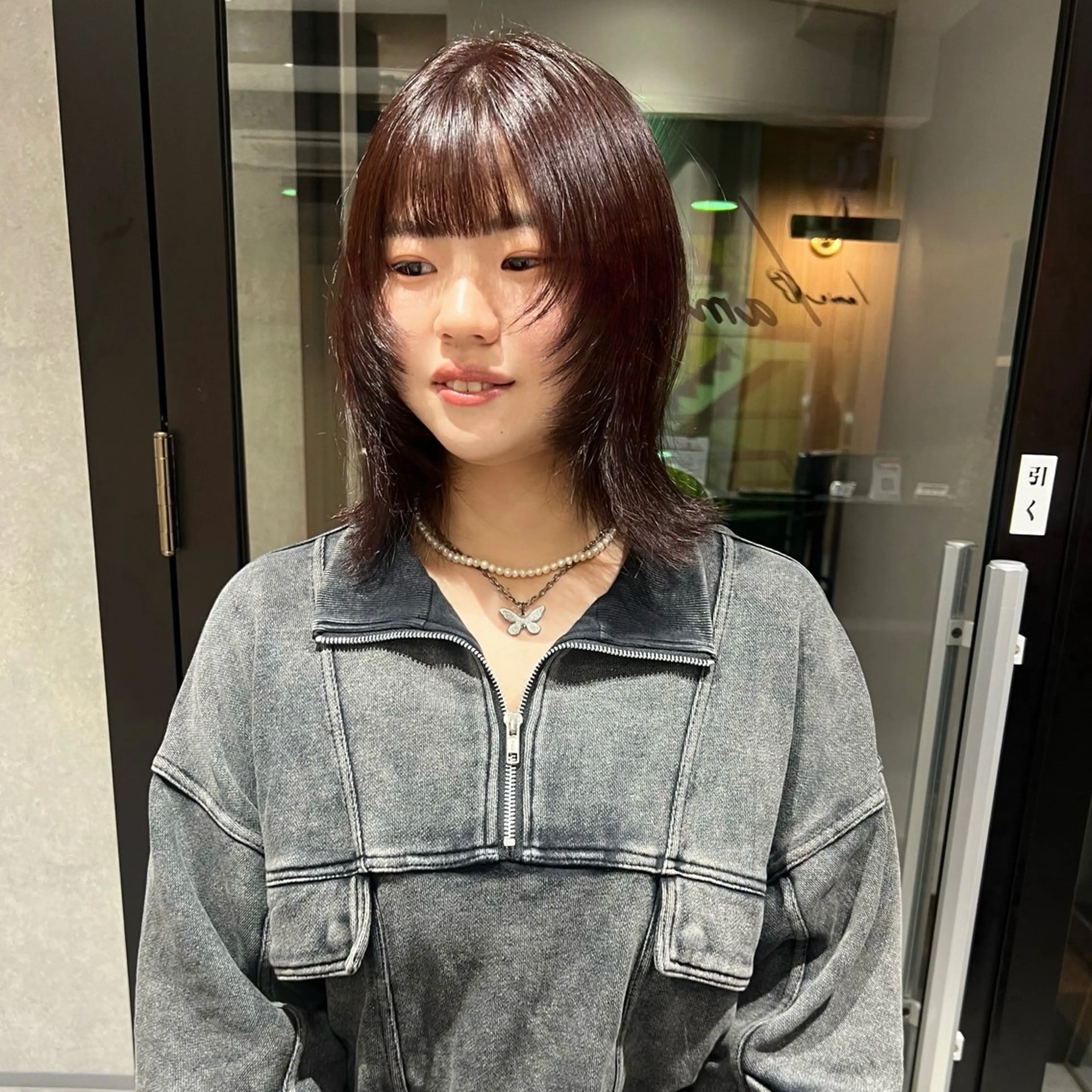 セミロング レイヤーカット カット ヘアカラー AI TOKYO　S所属・mizuki 【韓国レイヤー】のヘアスタイル