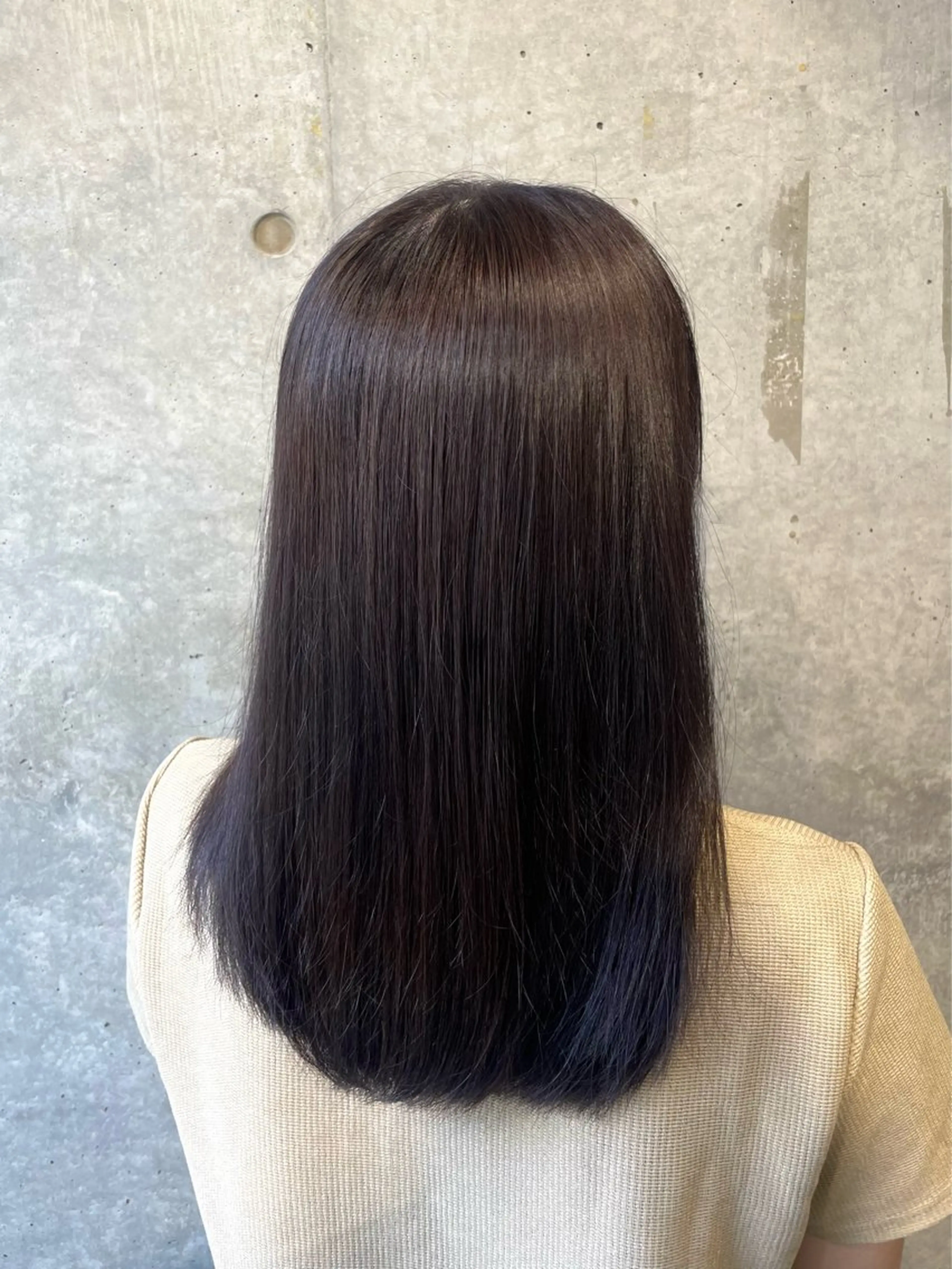 セミロング カラー ブリーチ ブラウンカラー ダークブラウン ブリーチなしカラー ヘアカラー 原宿♡透明感カラー♡ 縮毛矯正【MAYU】のヘアスタイル