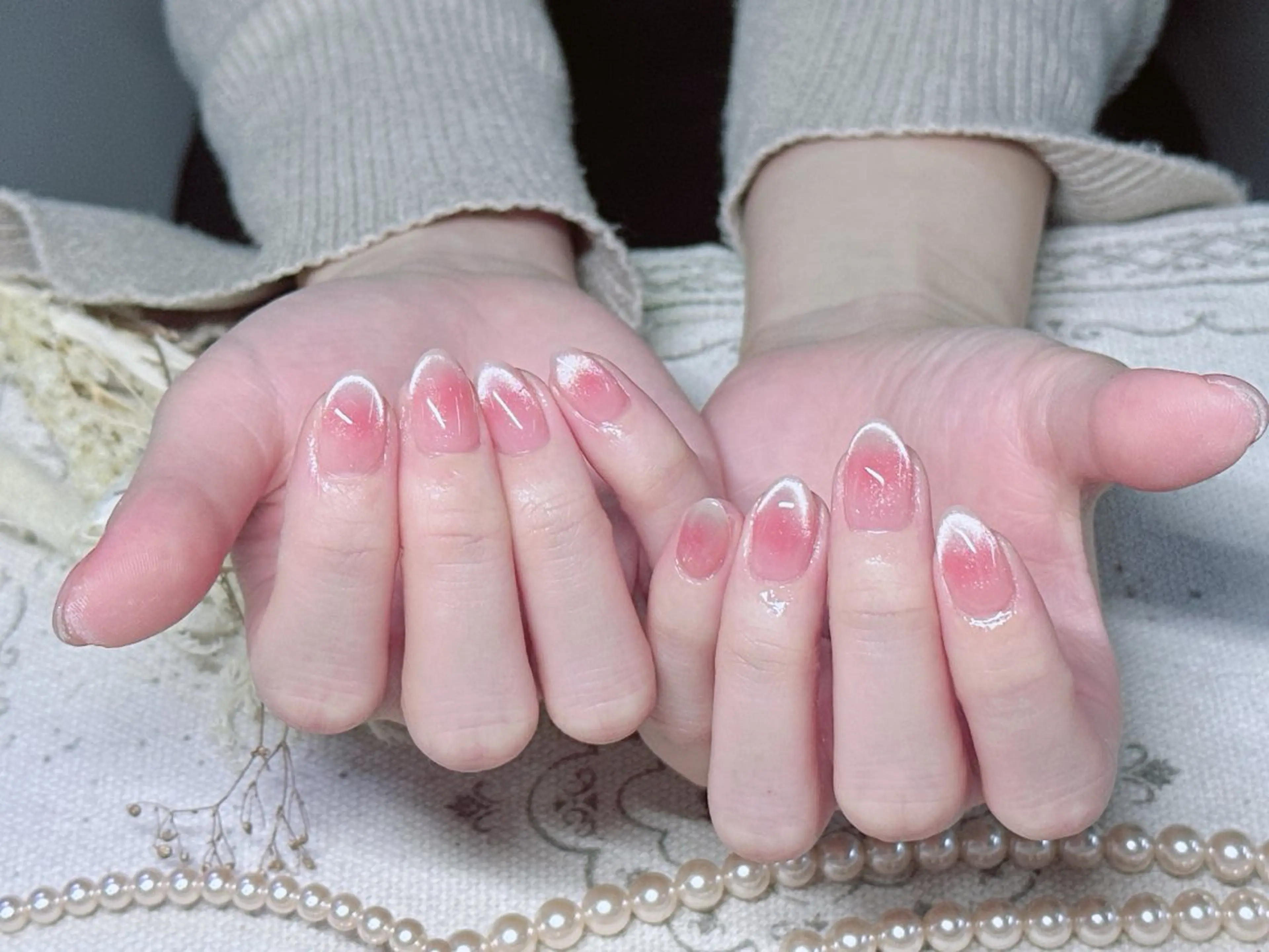 ネイル 韓国ネイル マグネットネイル ニュアンスネイル オフィスネイル ワンカラーネイル May&Way Neilのネイルデザイン