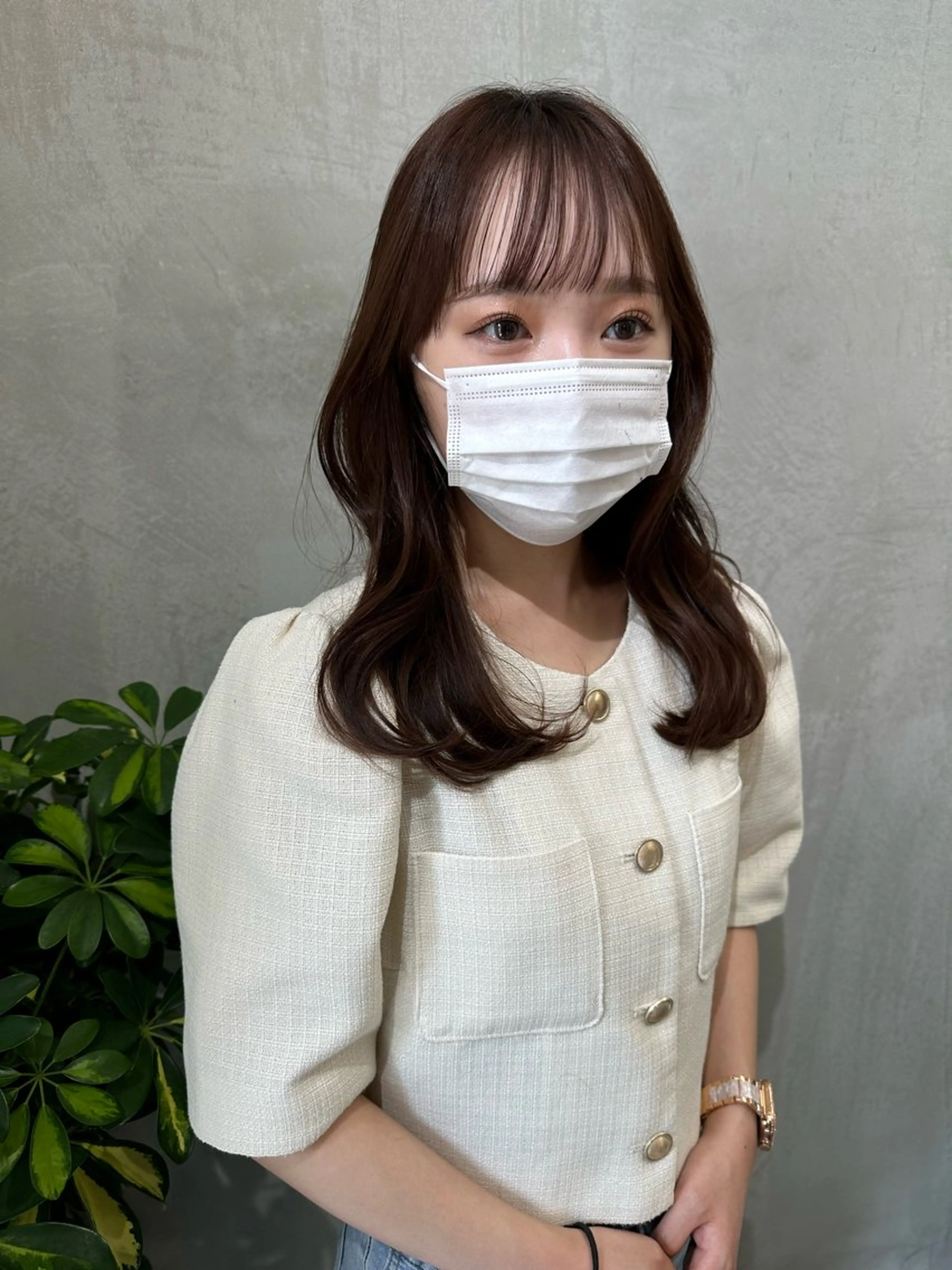 セミロング レイヤーカット/艶カ ラー/chihiroのヘアスタイル