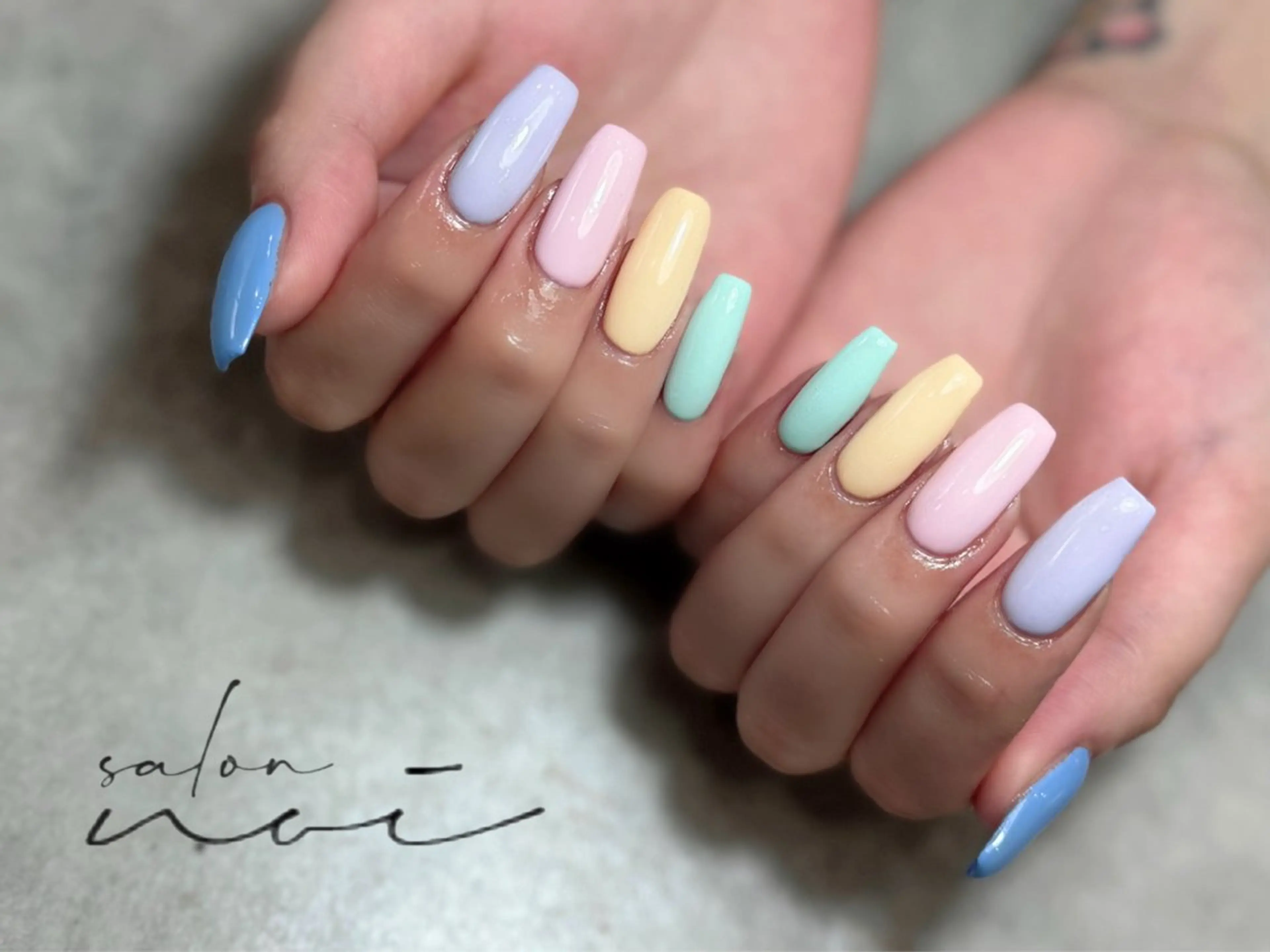 ネイル ワンカラーネイル ハンドネイル salon noi所属・salon noiのネイルデザイン
