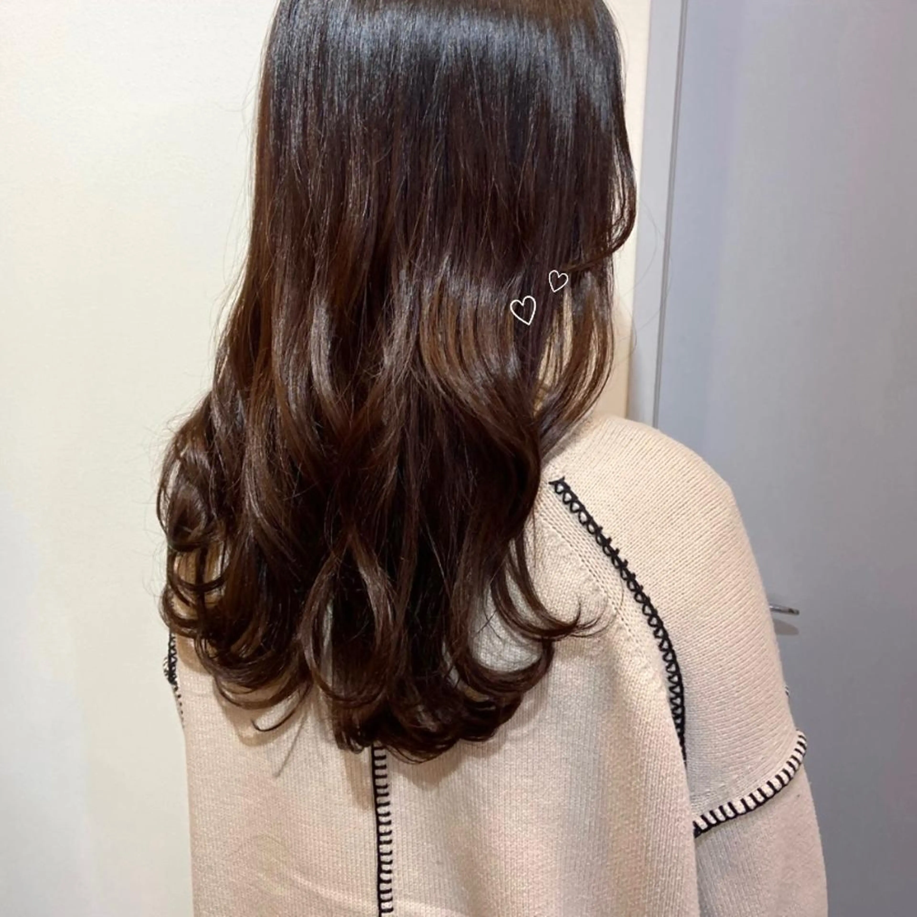 ロング ボブ ハイライト 髪質改善 mai 🎀 / 梅田美容室のヘアスタイル