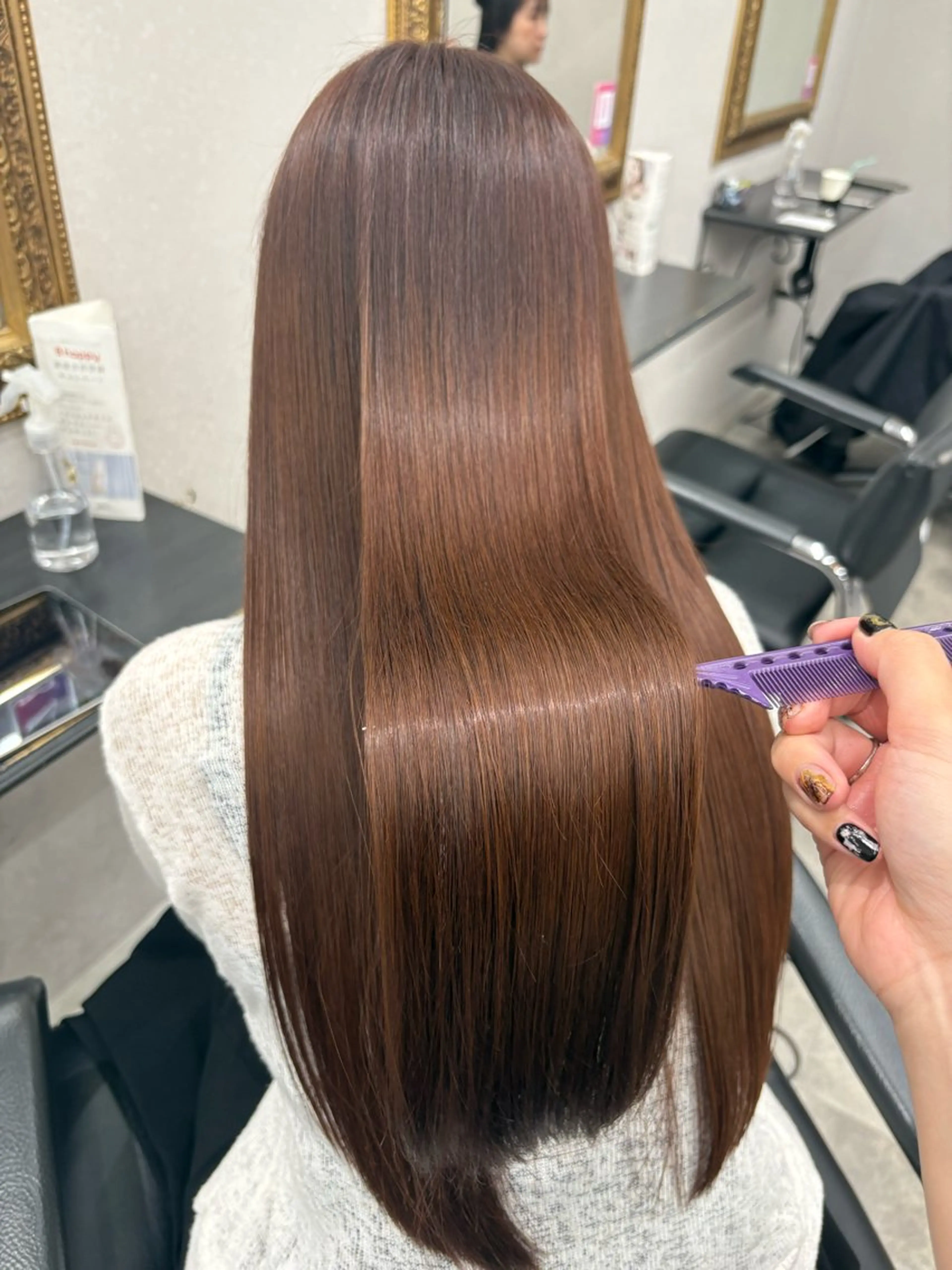 ロング カラー カット ヘアカラー トリートメント 🖤N゜JILLVA 🤍店長/川田 栞のヘアスタイル