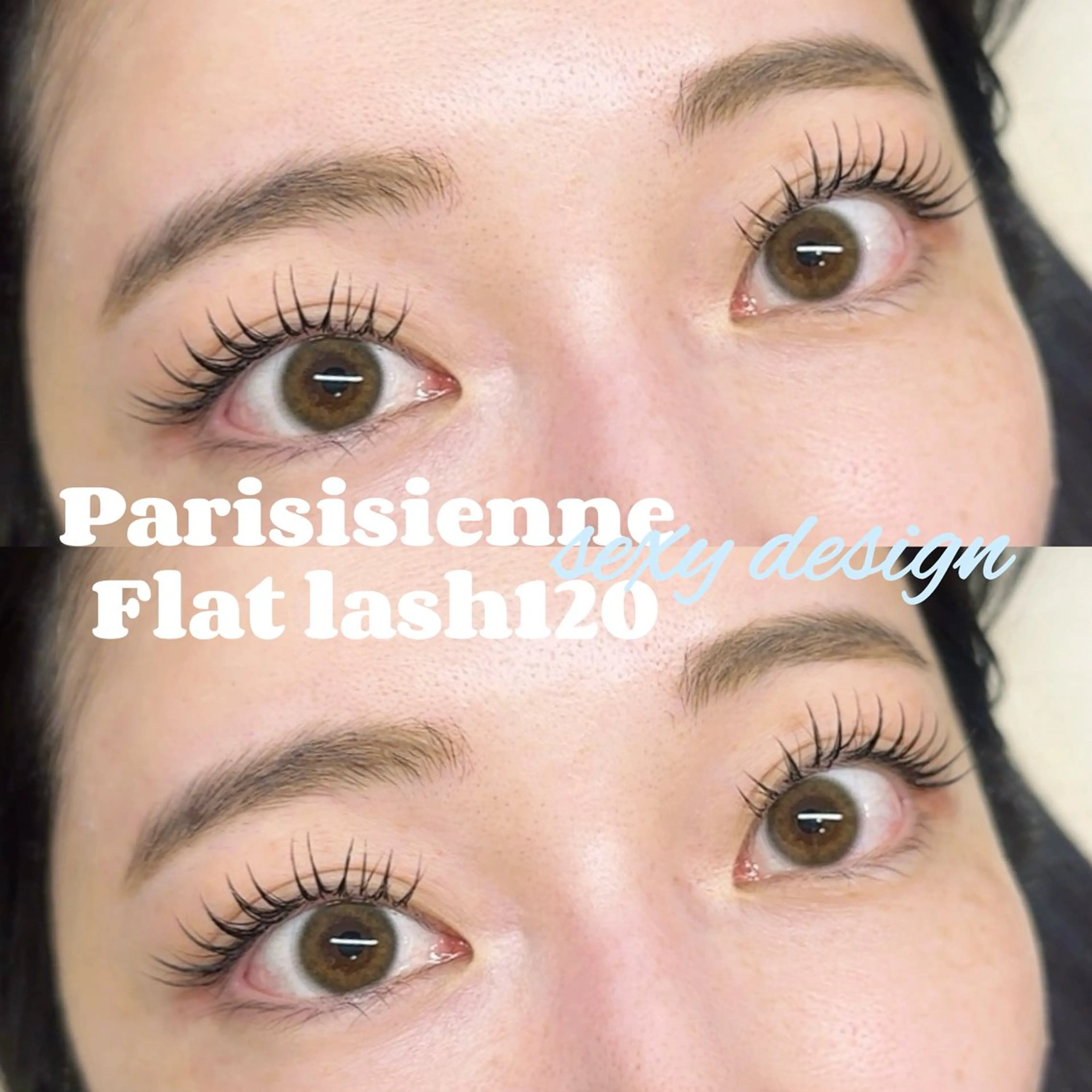 🍒パリジェンヌ➕エクステ120本🍒コーティングで束間出し🪄ぱっちりeye👁️✨の写真