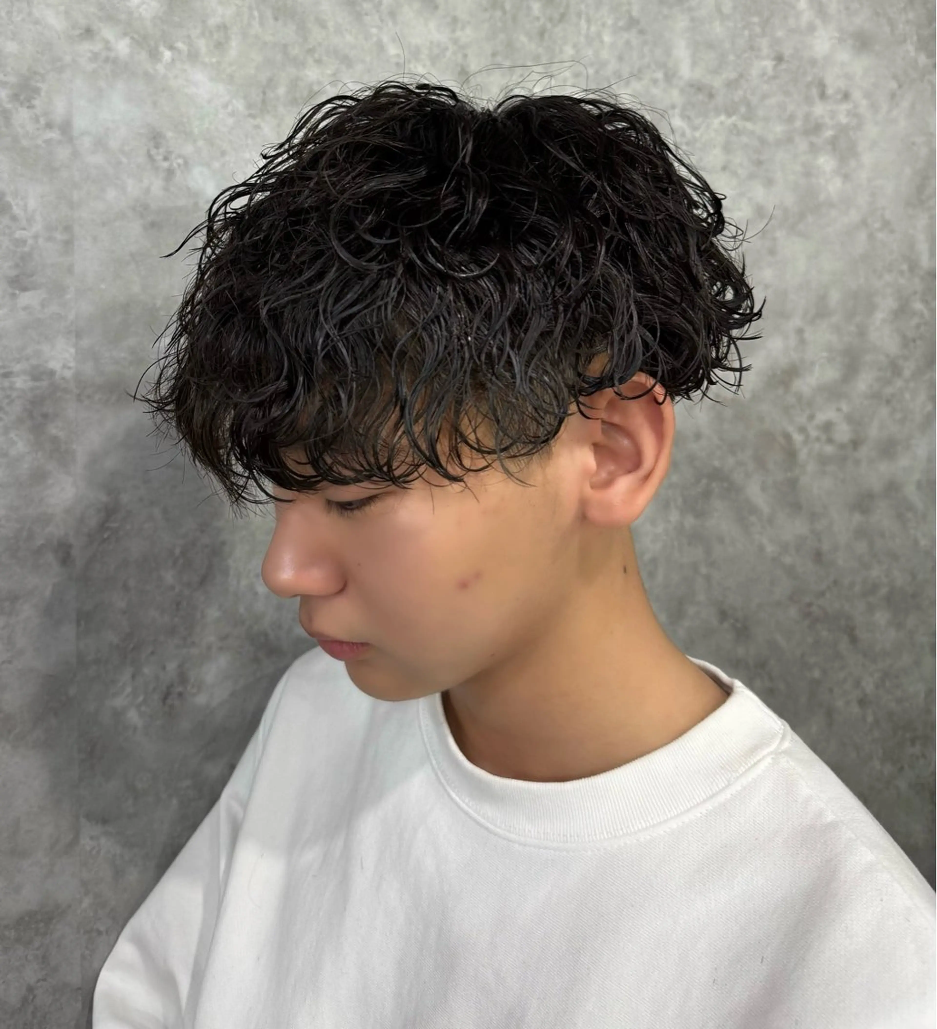 パーマ メンズ カット パーマ トリートメント ヘアセット 👑メンズパーマの 天才店長望月👑のヘアスタイル