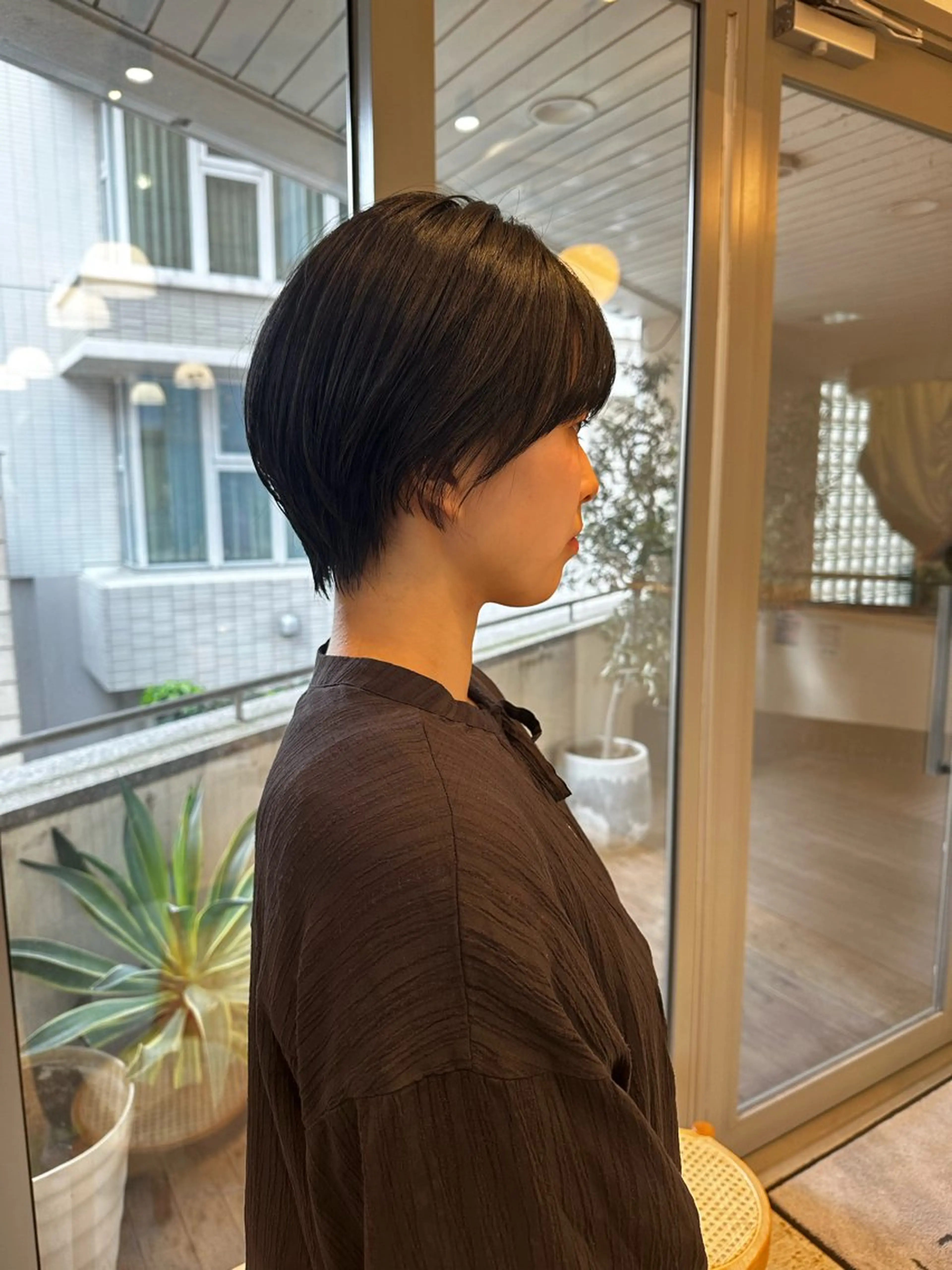 ショート カラー 似合わせカット ショートヘア カット ヘアカラー ハマベ イクト FLORENのヘアスタイル