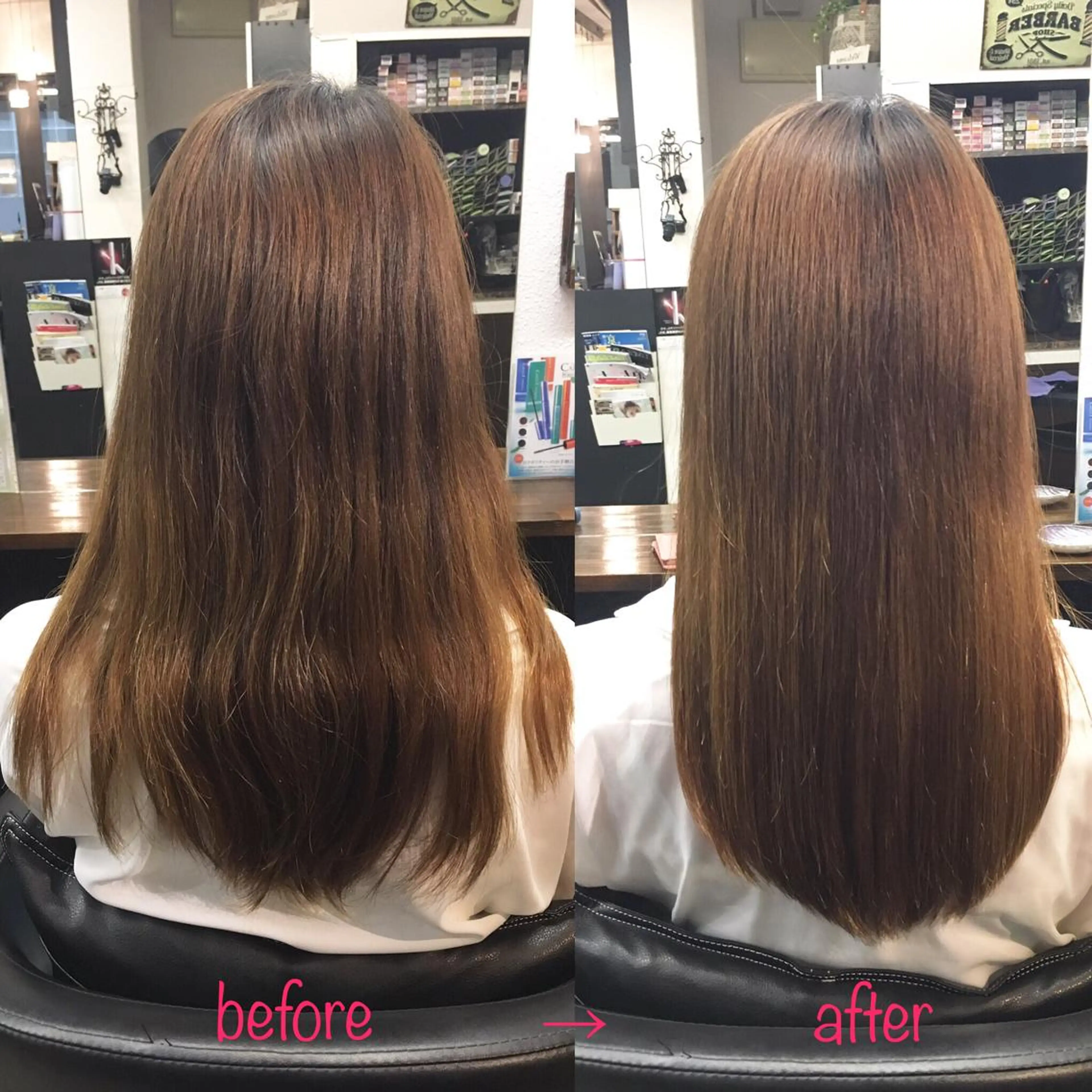 ロング 縮毛矯正&髪質改善 MAILHAIRのヘアスタイル