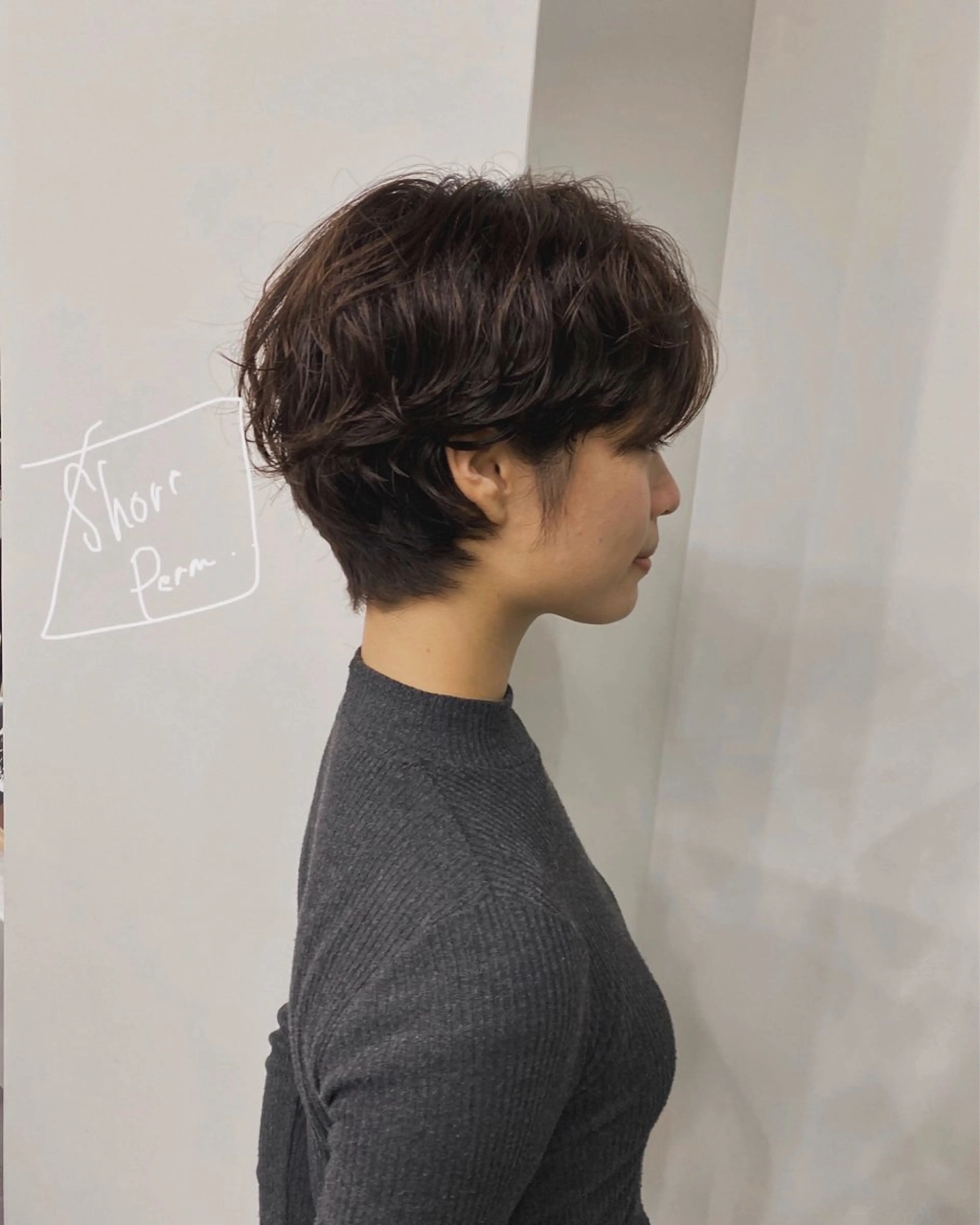 ショート カラー パーマ ヘアアレンジ レイヤー/メンズ🥑 マエダアズミ🥑のヘアスタイル