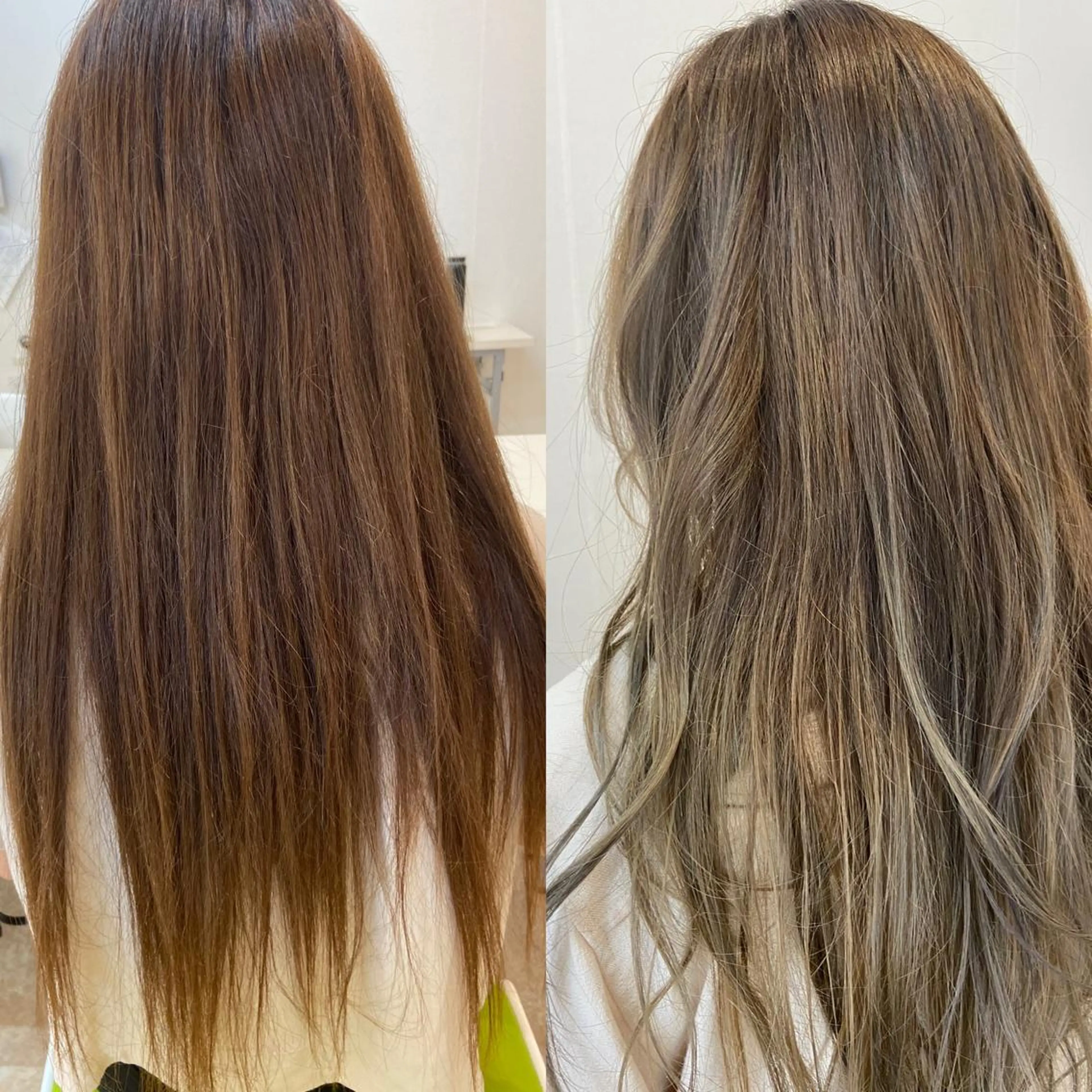 セミロング レイヤーカット 髪質改善・修復 成瀬由賀里のヘアスタイル