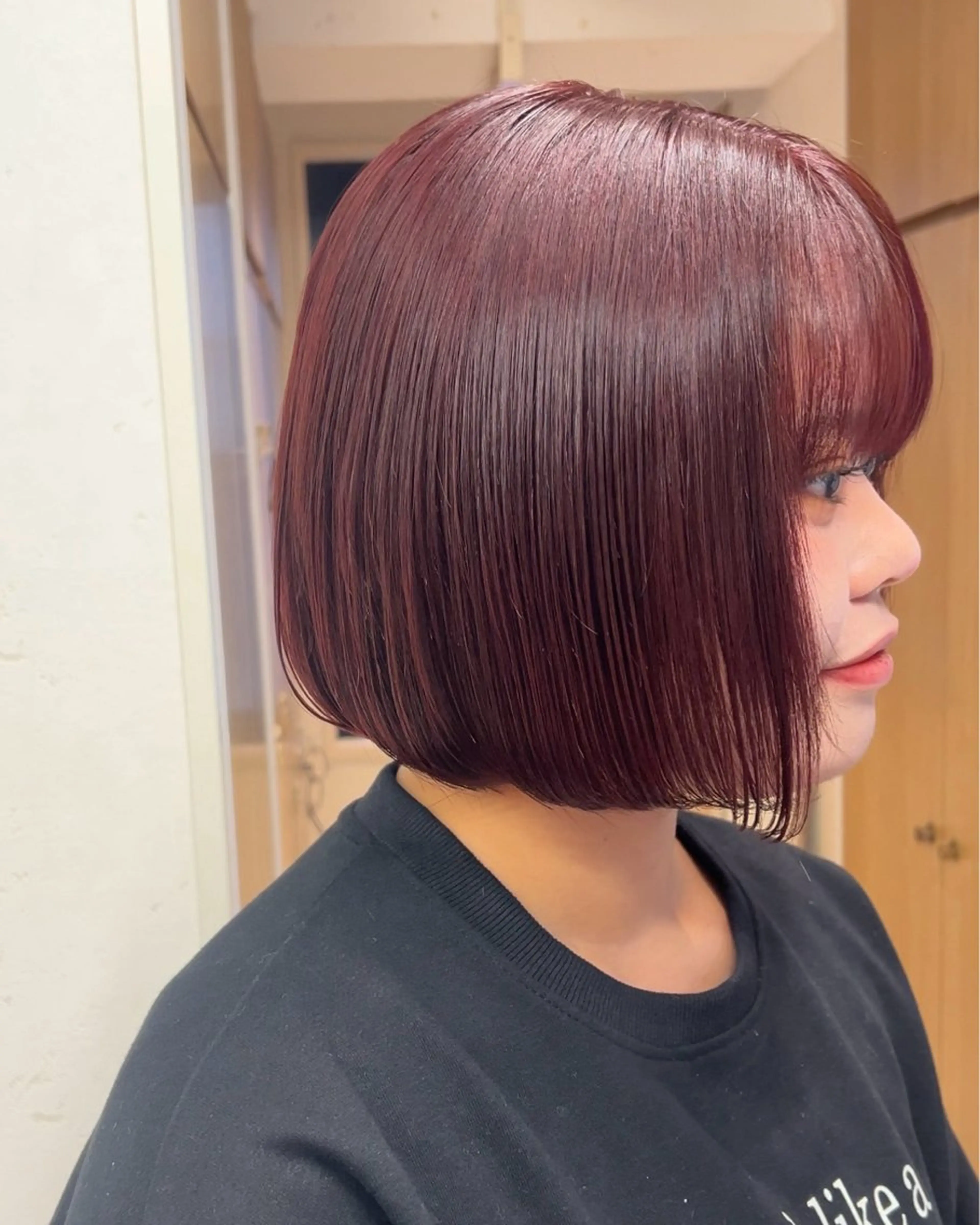 ショート カラー ブリーチ ブラウンカラー ブリーチなしカラー レッドカラー レッドブラウン カット ヘアカラー トリートメント 透明感カラー/ ダブルカラー /ソラのヘアスタイル