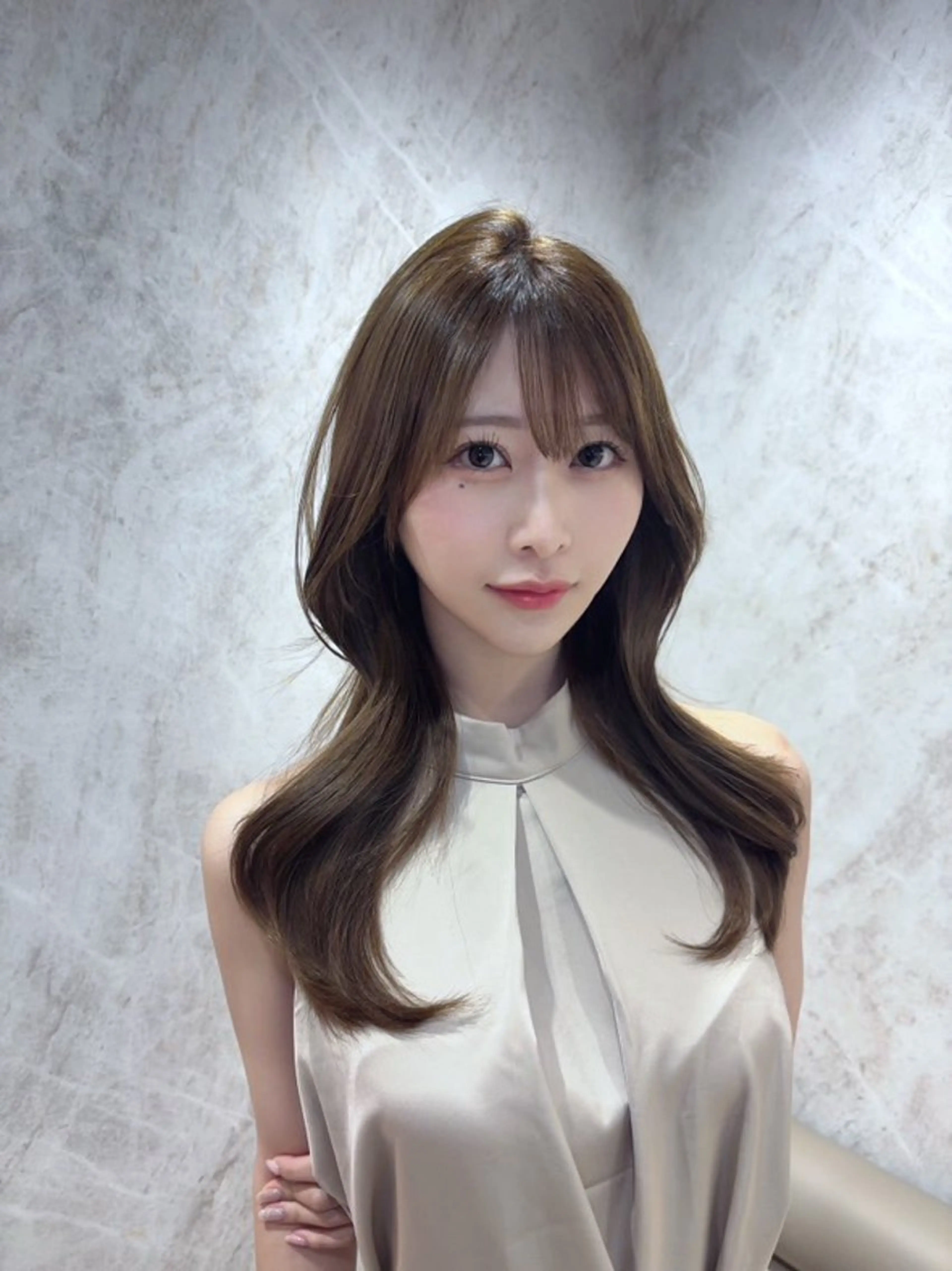 ロング カラー カット ヘアカラー トリートメント 🇰🇷韓国ヘア/ レイヤー/まさ❣️のヘアスタイル