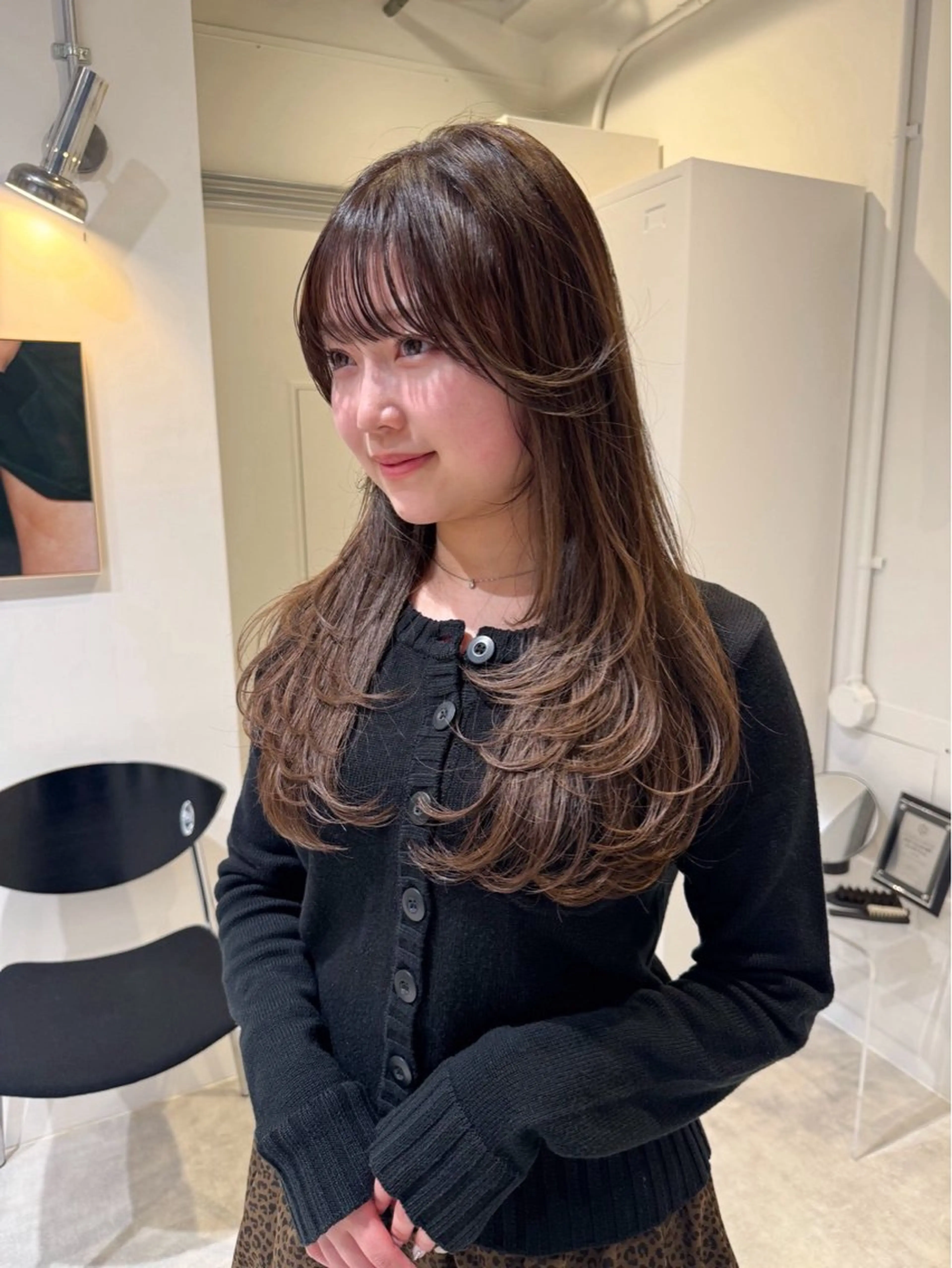 ロング カット 似合わせレイヤー🍏 ★パーマ/ののかのヘアスタイル