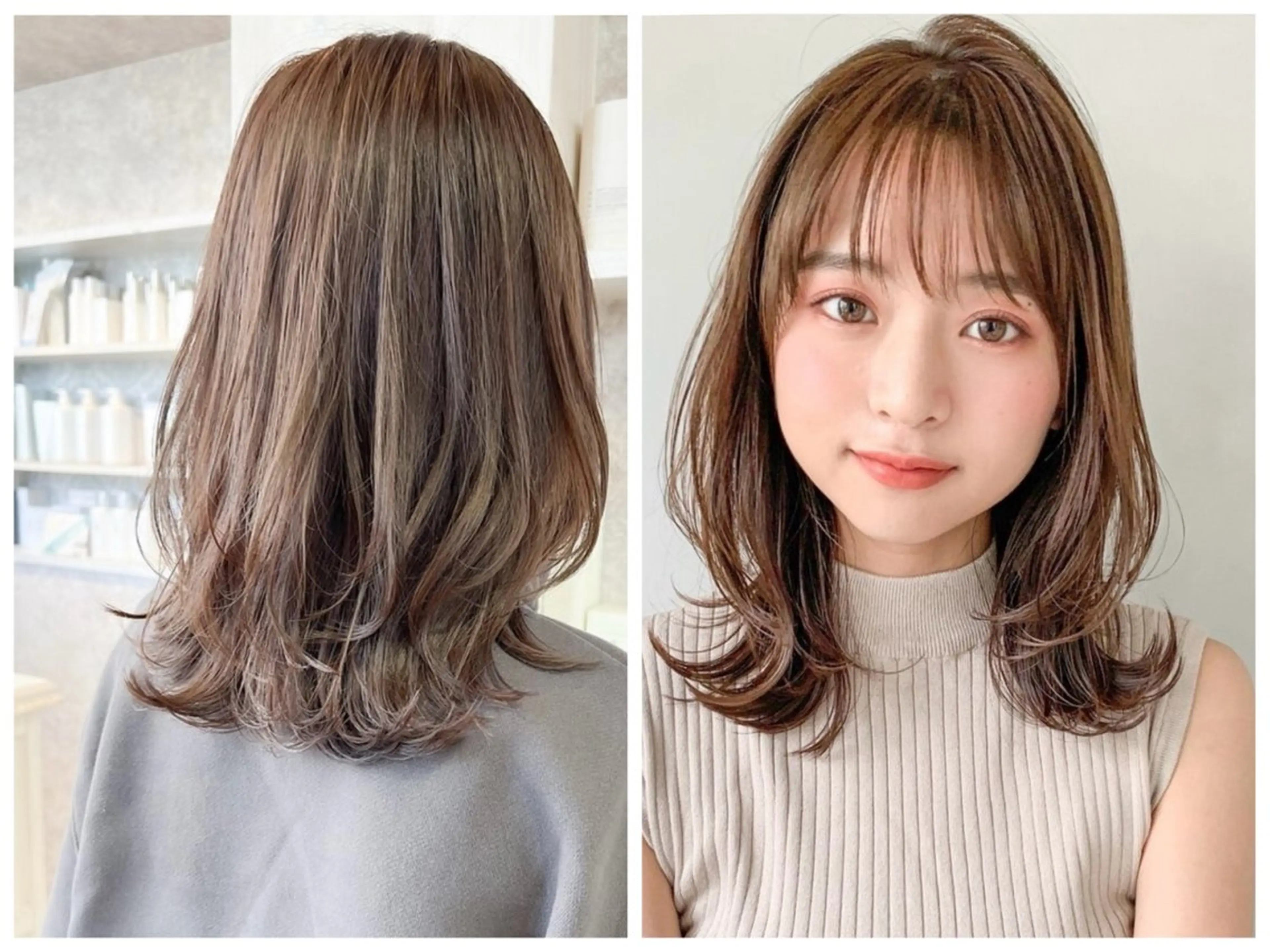 セミロング 大谷 歩未のヘアスタイル