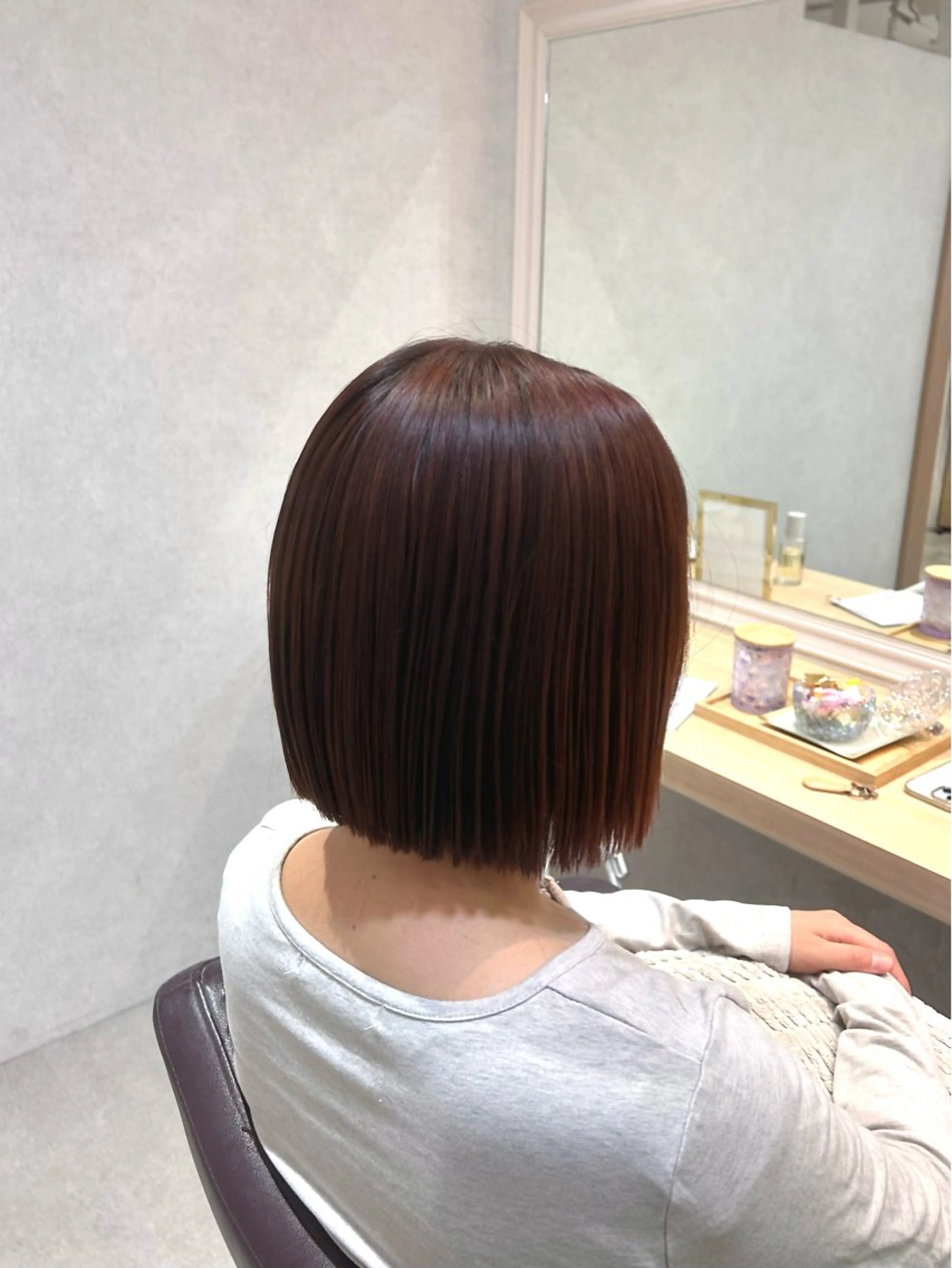 ミディアム maoお洒落ヘア bob/艶カラーのヘアスタイル