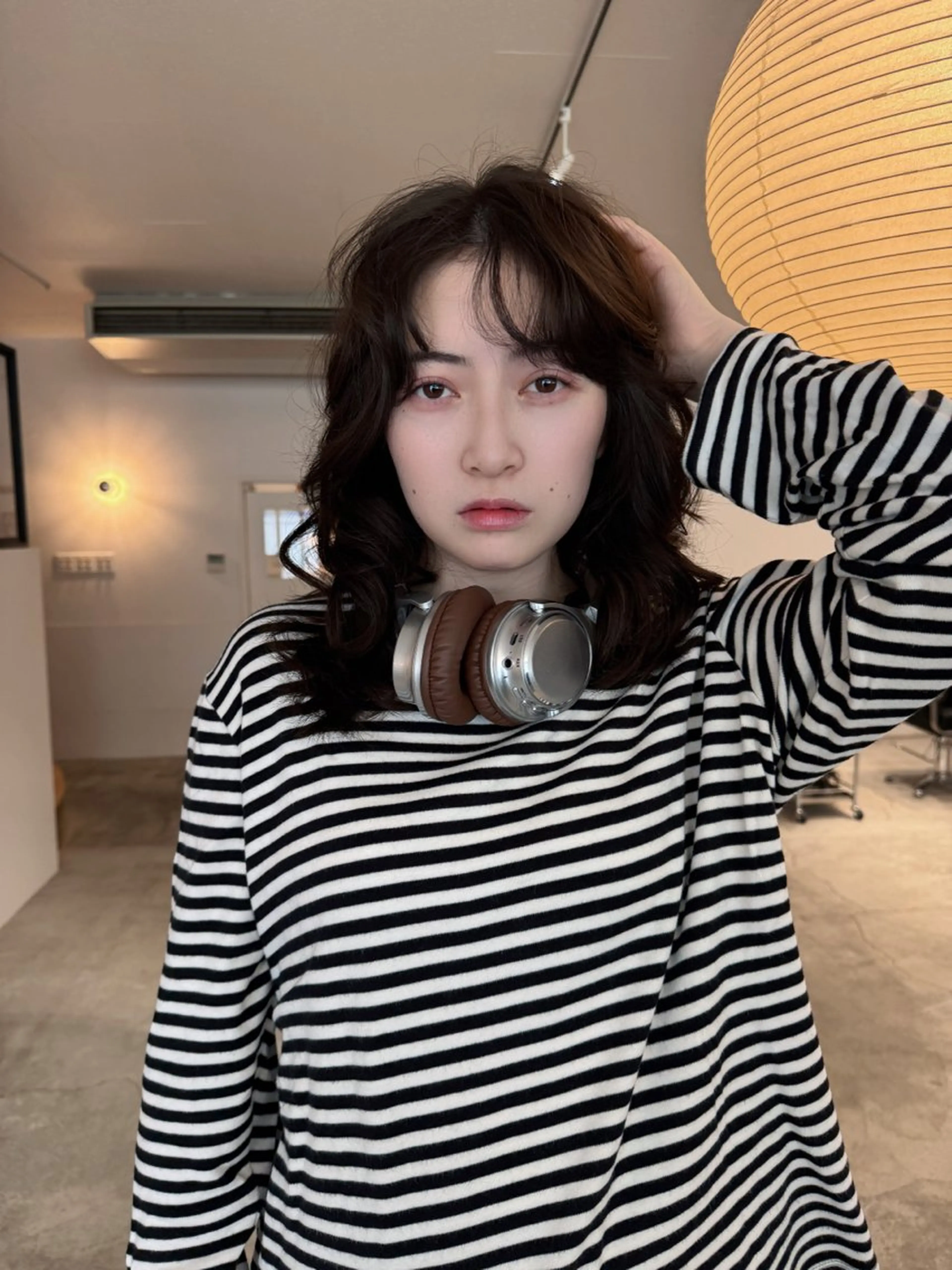 セミロング パーマ セミロングパーマ レイヤーカット noi所属・岡崎パーマ 岡山裕成のヘアスタイル