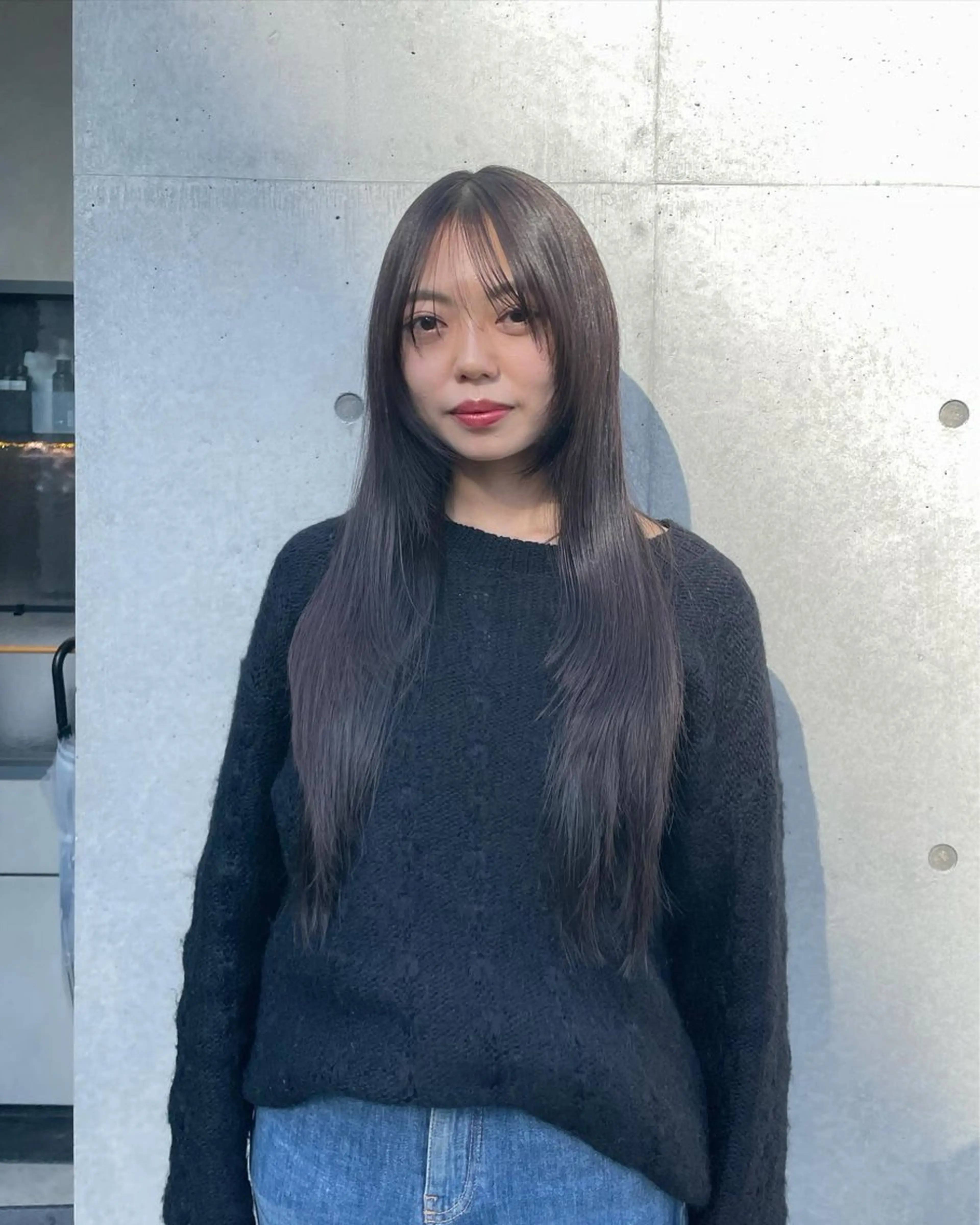 ロング カット 佐伯 和佳のヘアスタイル