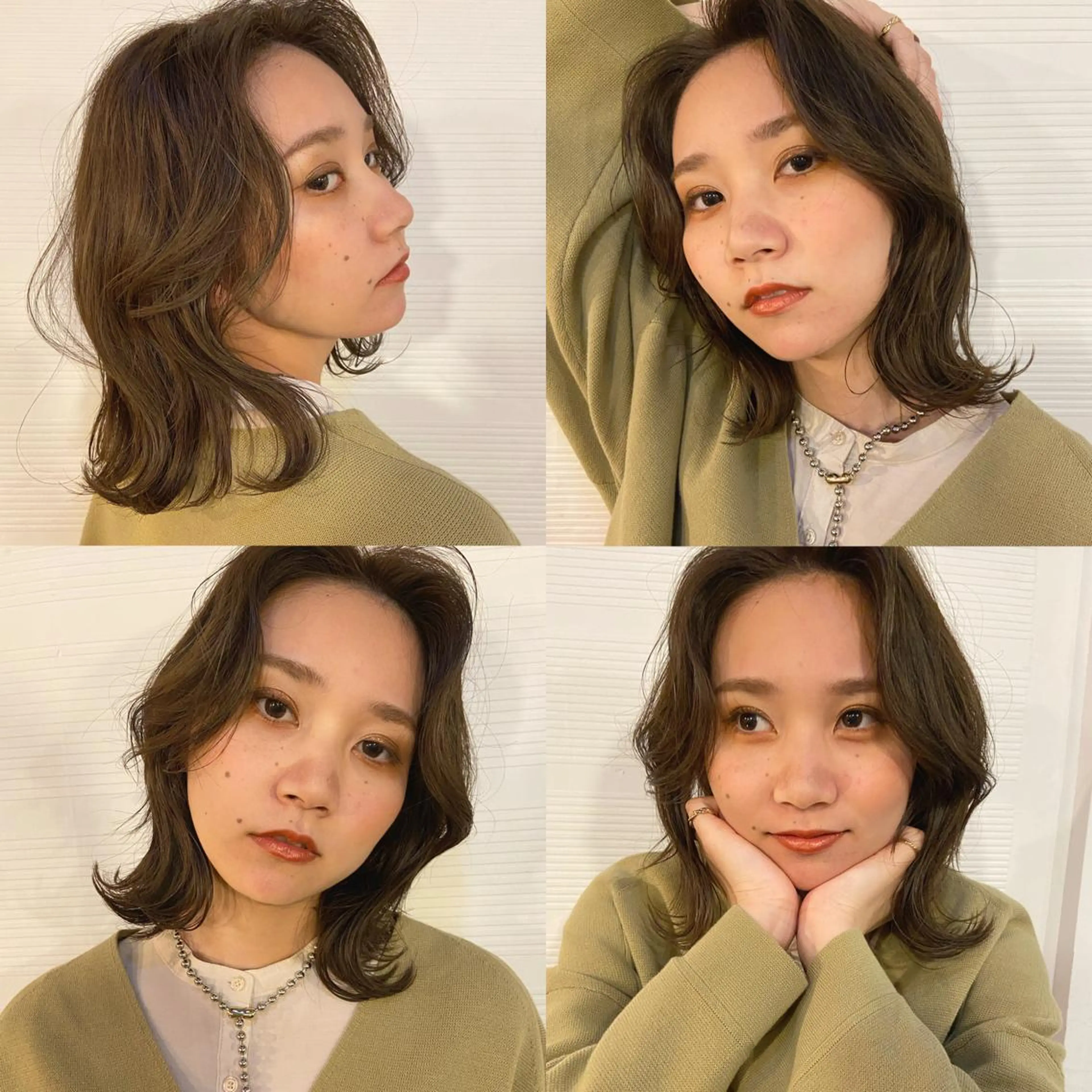 ミディアム 小玉 杏華のヘアスタイル