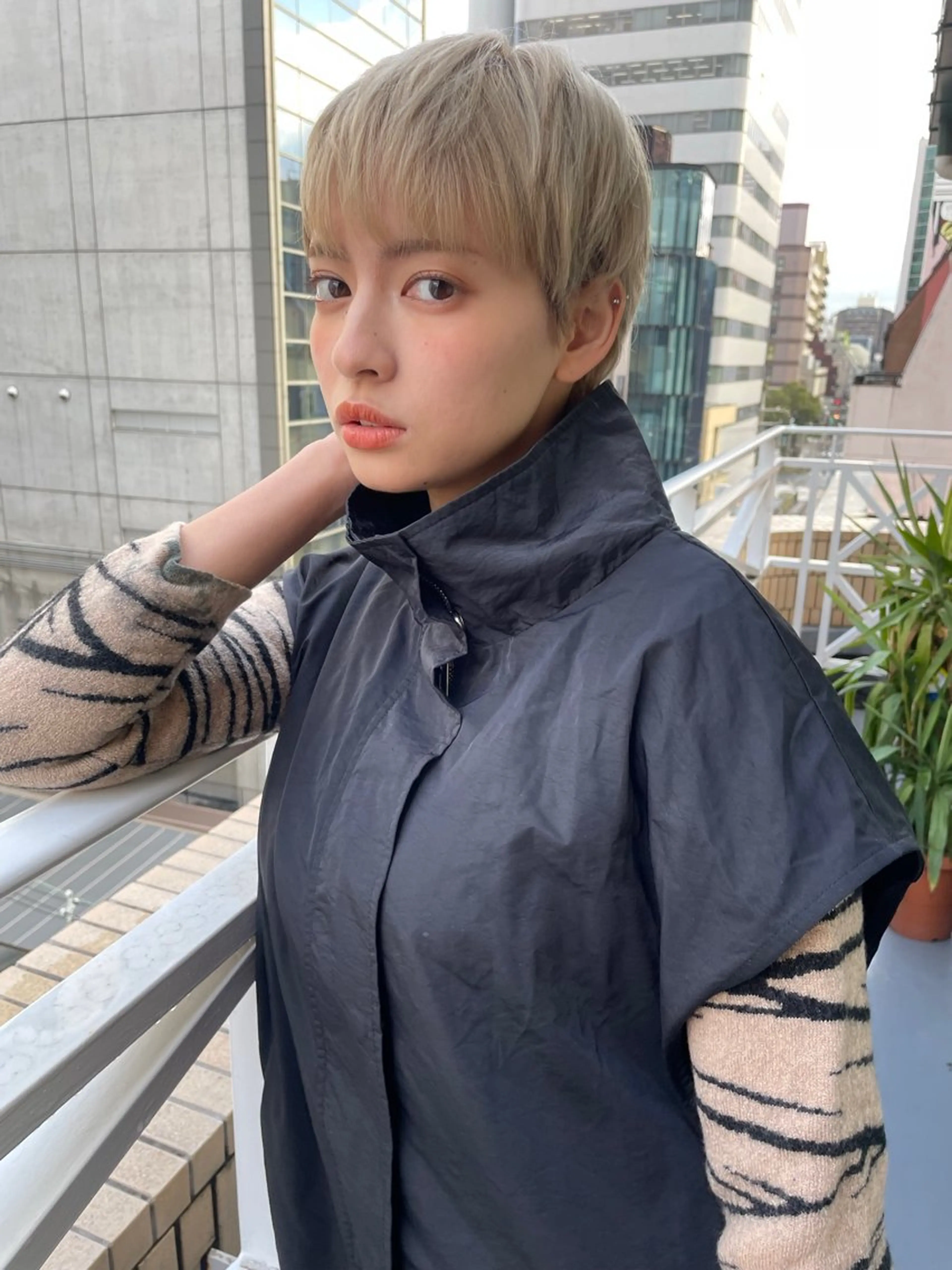 ショート カラー カット ヘアカラー トリートメント ショート/ボブ/ 心斎橋/宮脇美奈のヘアスタイル