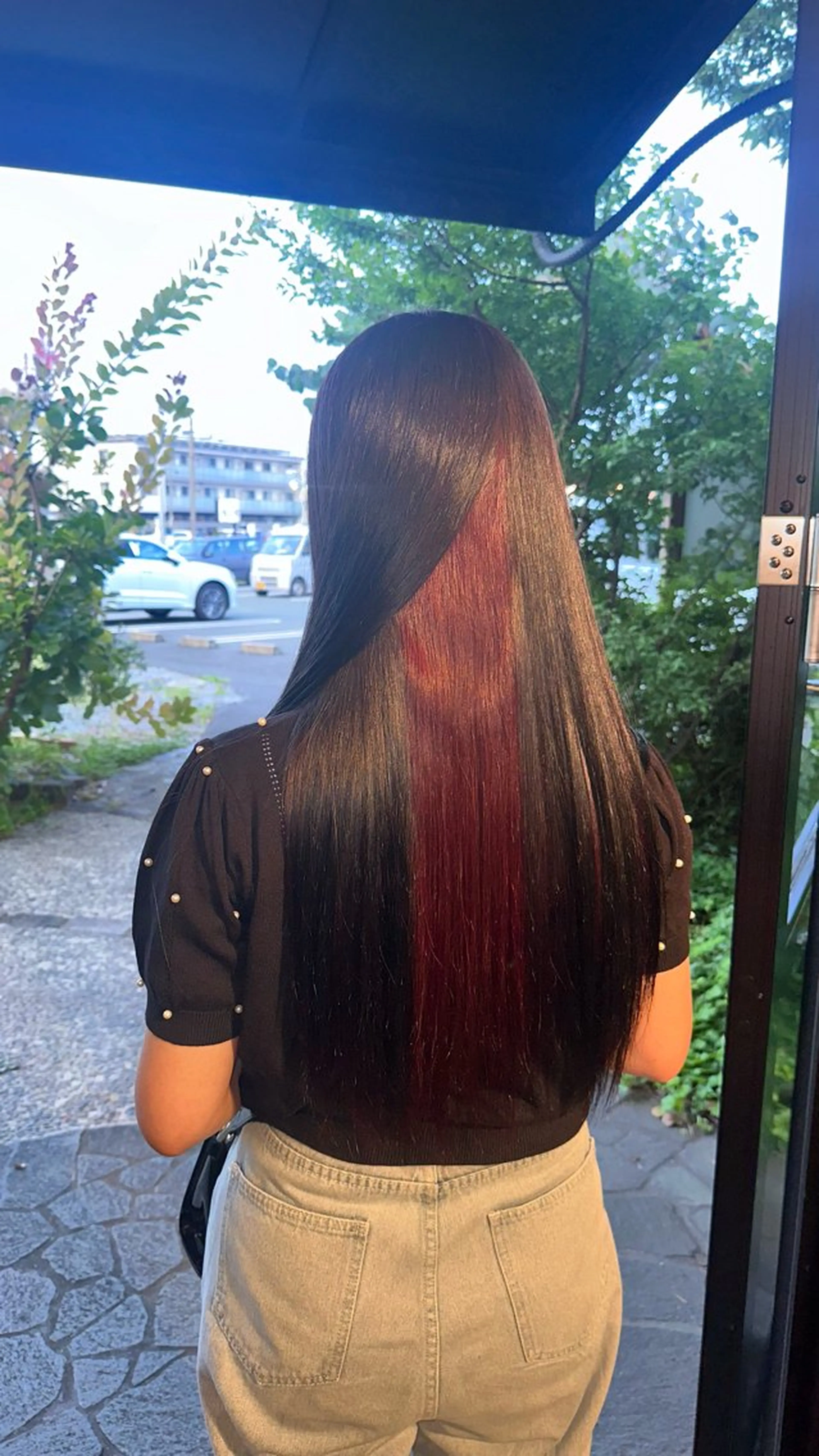 ロング カラー ヘアカラー トリートメント 梨菜/ハイトーン /ブリーチカラーのヘアスタイル