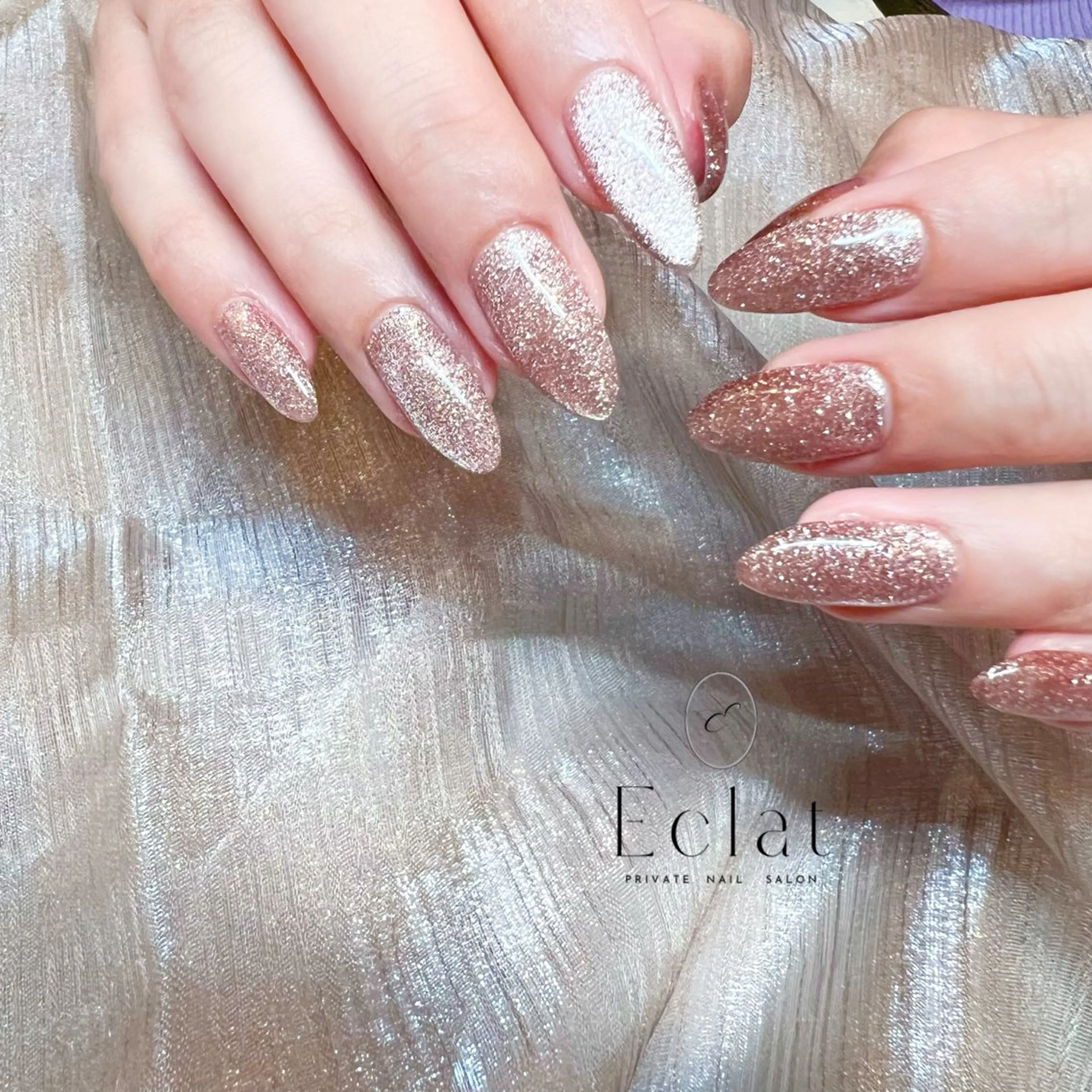 ロング eclat.nail エクラネイルのネイルデザイン