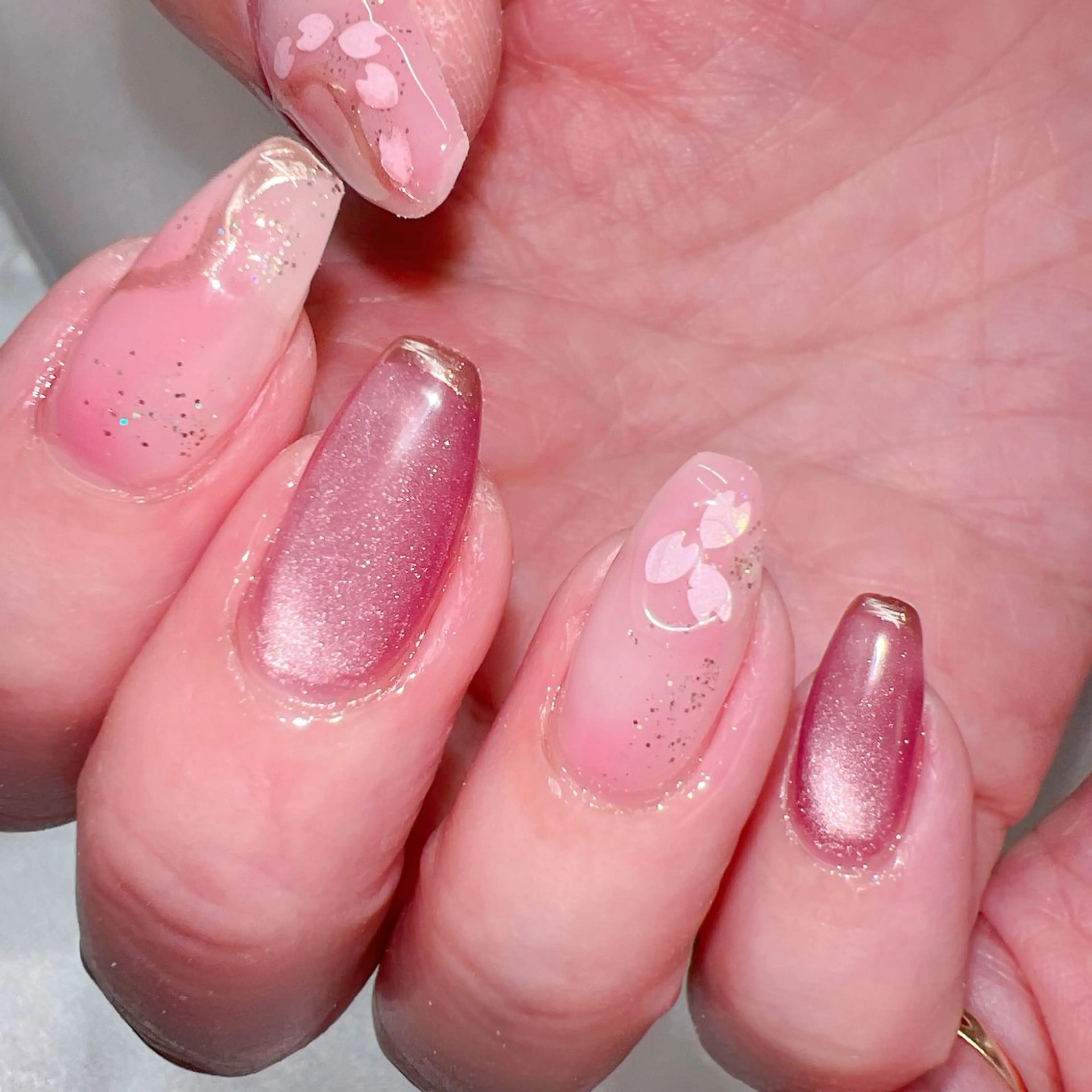 ネイル 桜ネイル ハンドネイル Emi lyのネイルデザイン