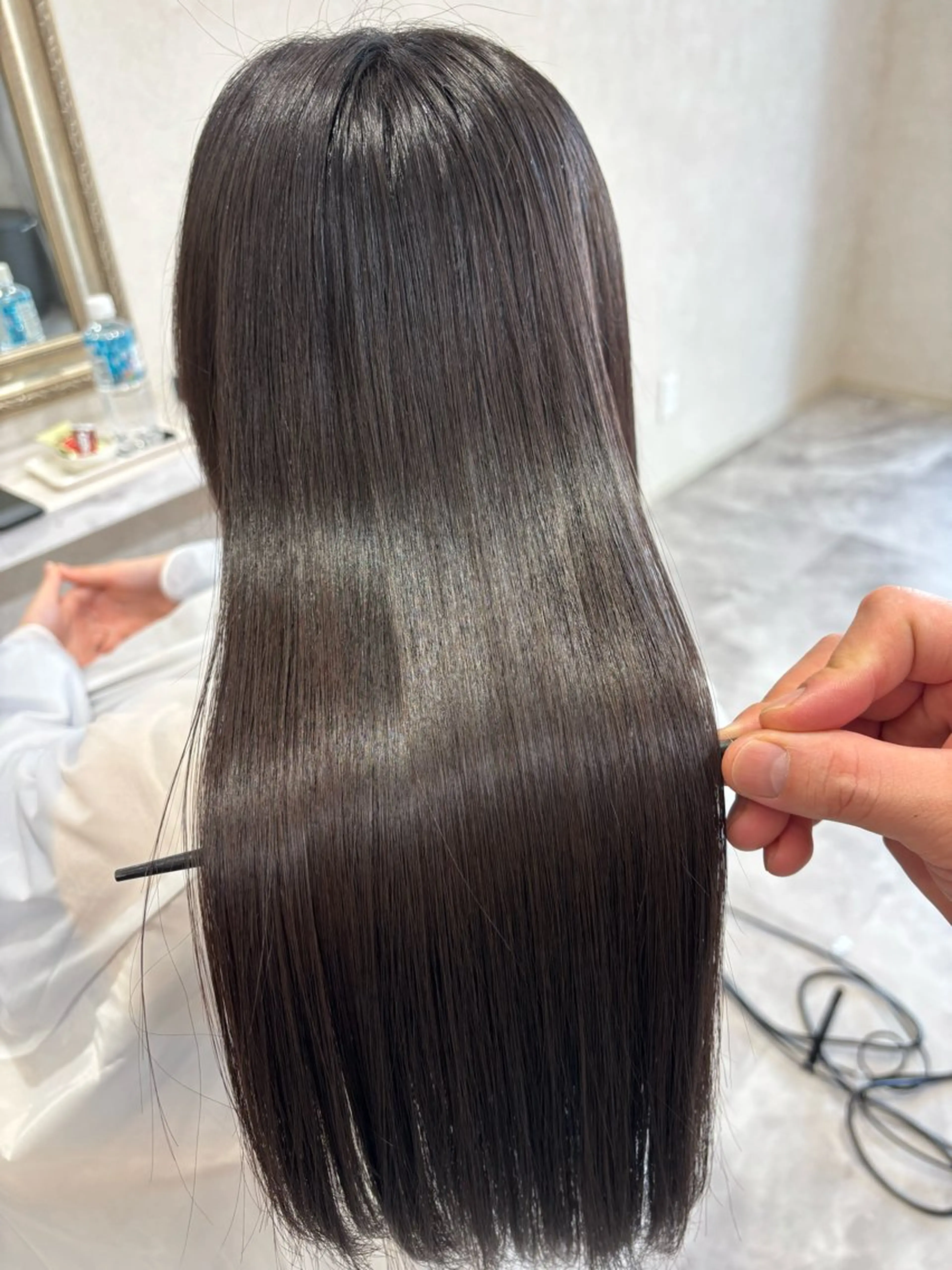 ロング 縮毛矯正 トリートメント Lupinus hair design所属・Matsuo Eisukeのヘアスタイル