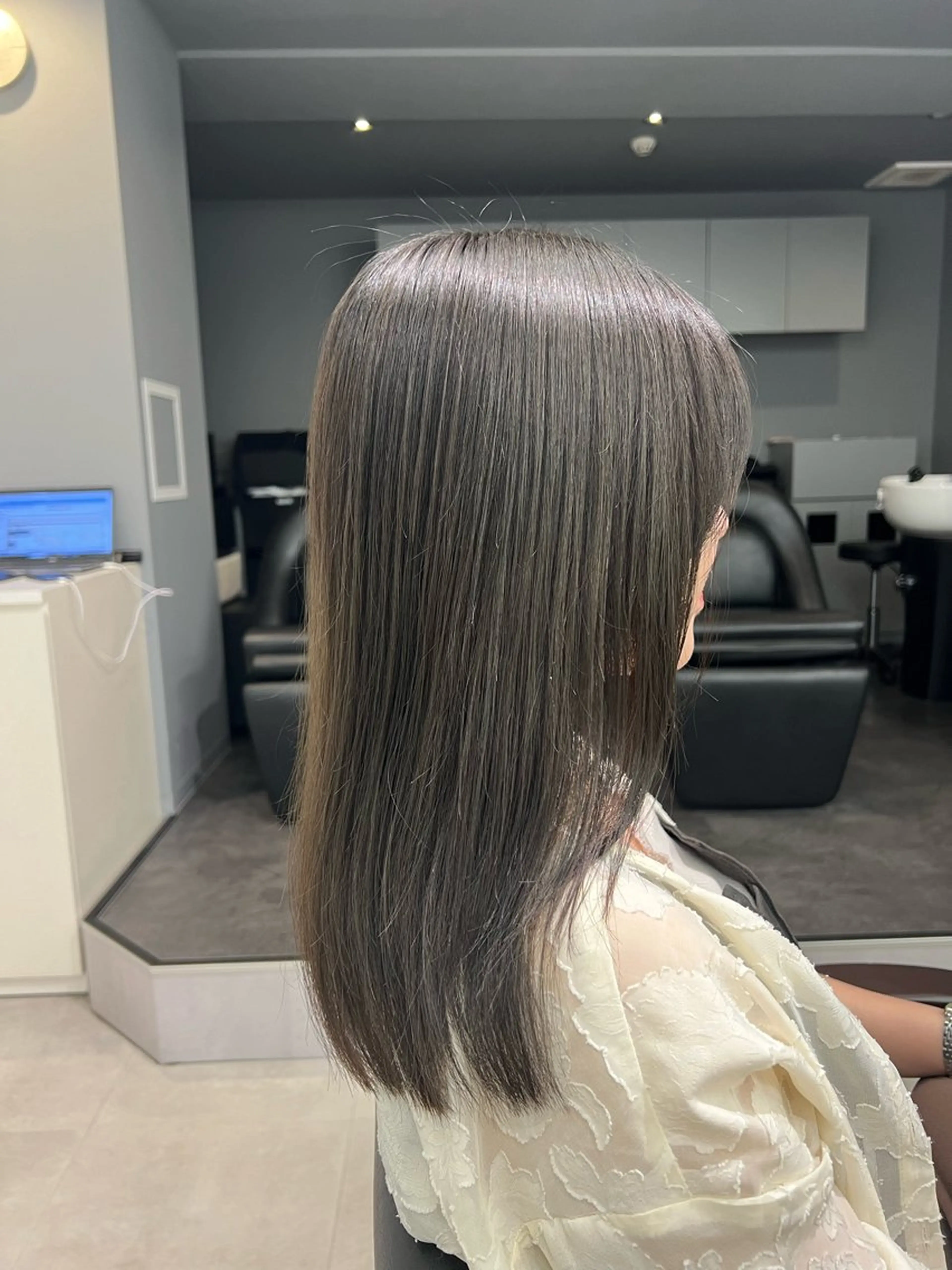 ロング カラー kei/透明感カラー /縮毛矯正/メンズのヘアスタイル