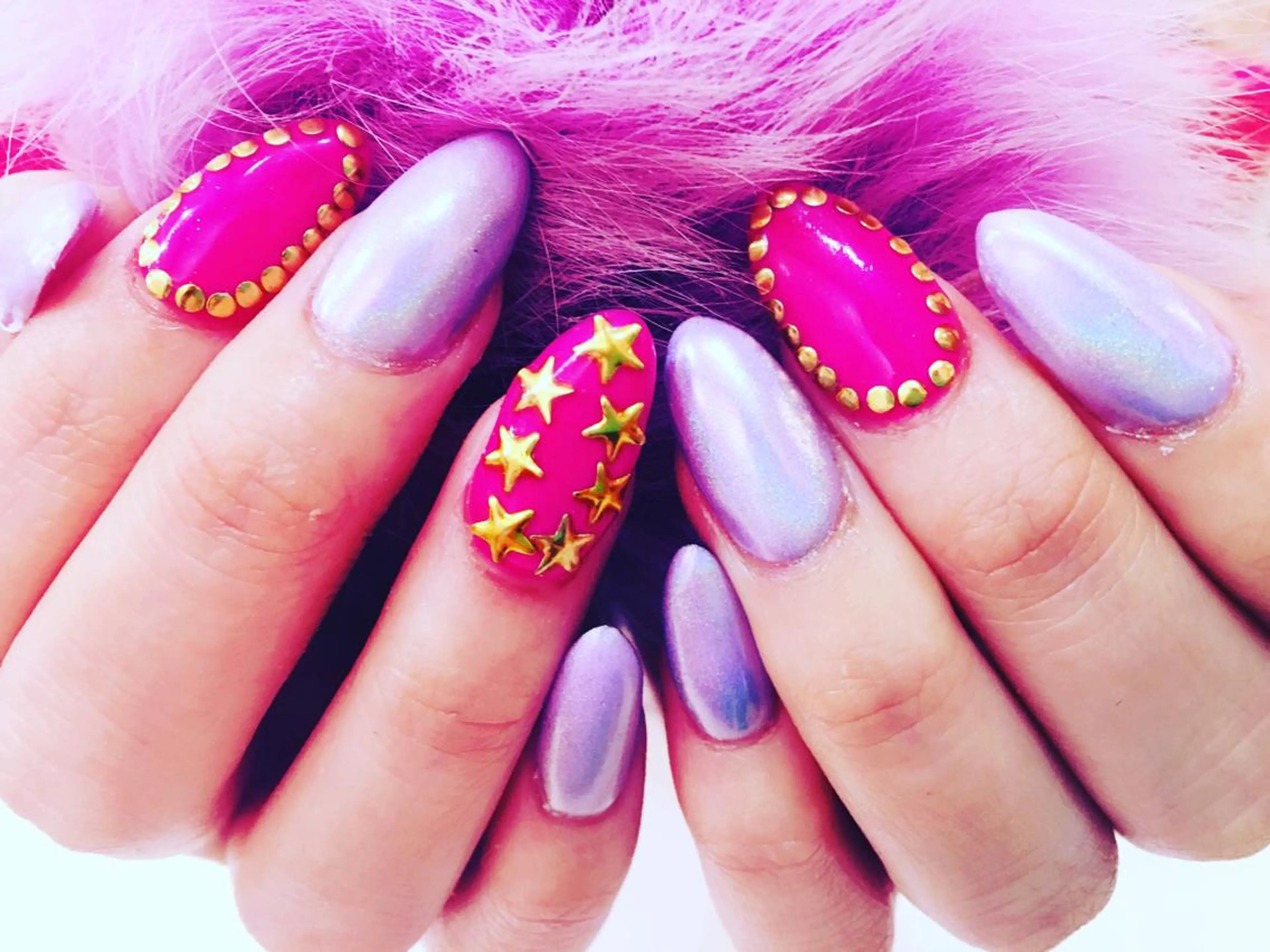 ロング カラー ヘアアレンジ メンズ キッズ ネイル マツエク・マツパ NAILSGOGO shibuyaのネイルデザイン