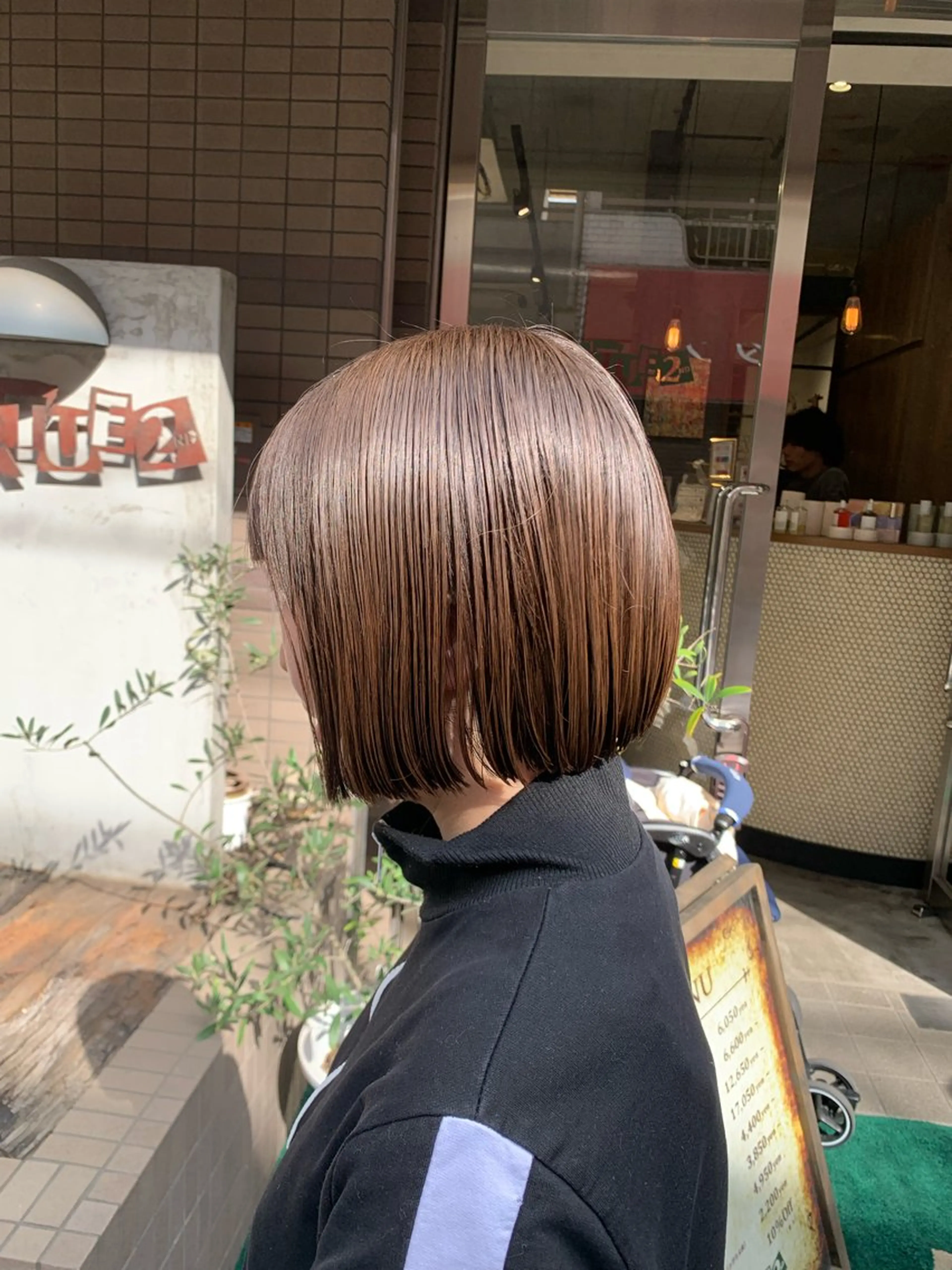 ショート ワンレンボブ ボブ Ilo【イロ】所属・清水敬祐 【西荻窪/徒歩1分】のヘアスタイル