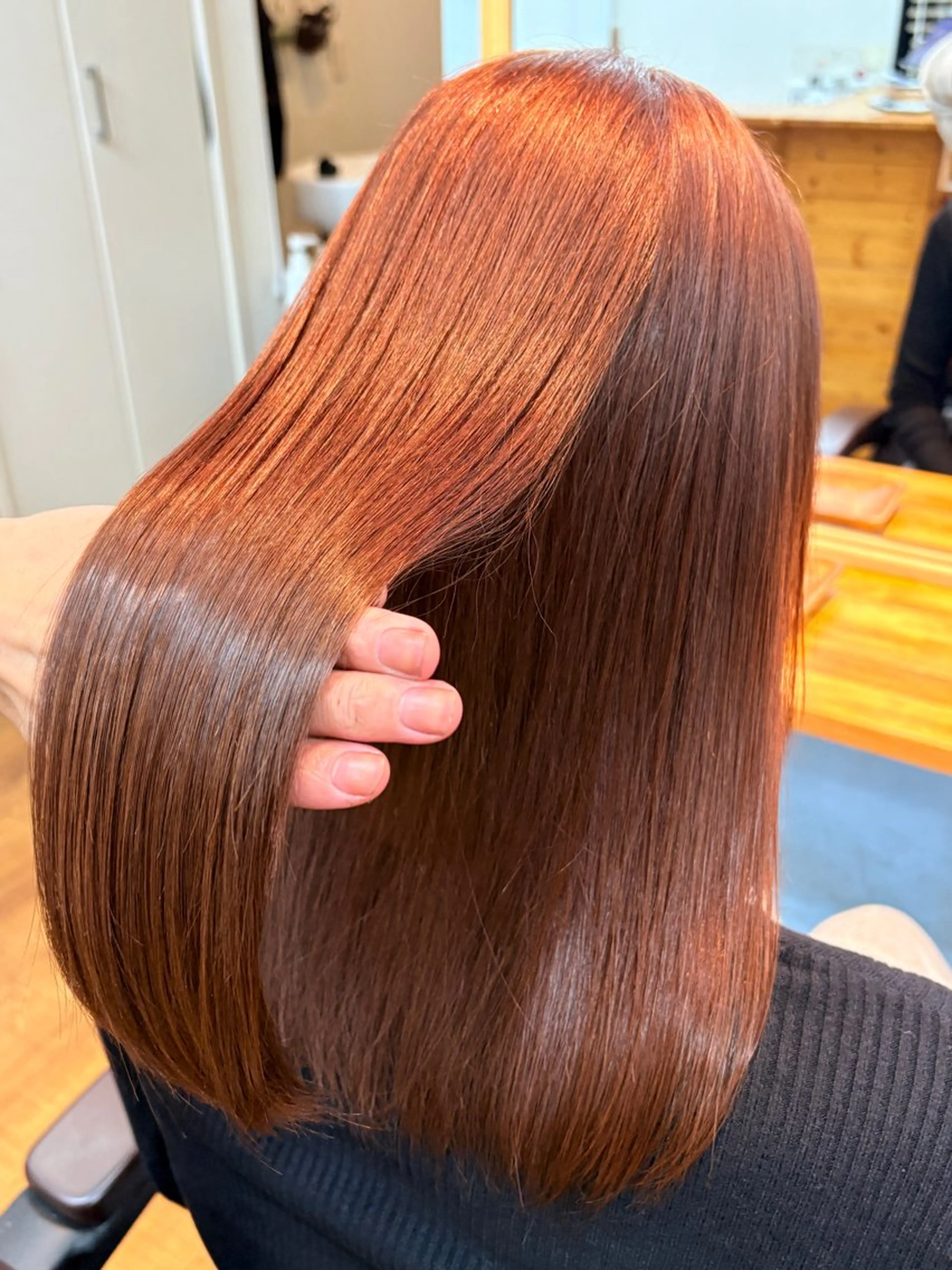 ロング カラー ヘアカラー トリートメント 髪質改善🌿‬/艶感 /髙木 優人のヘアスタイル