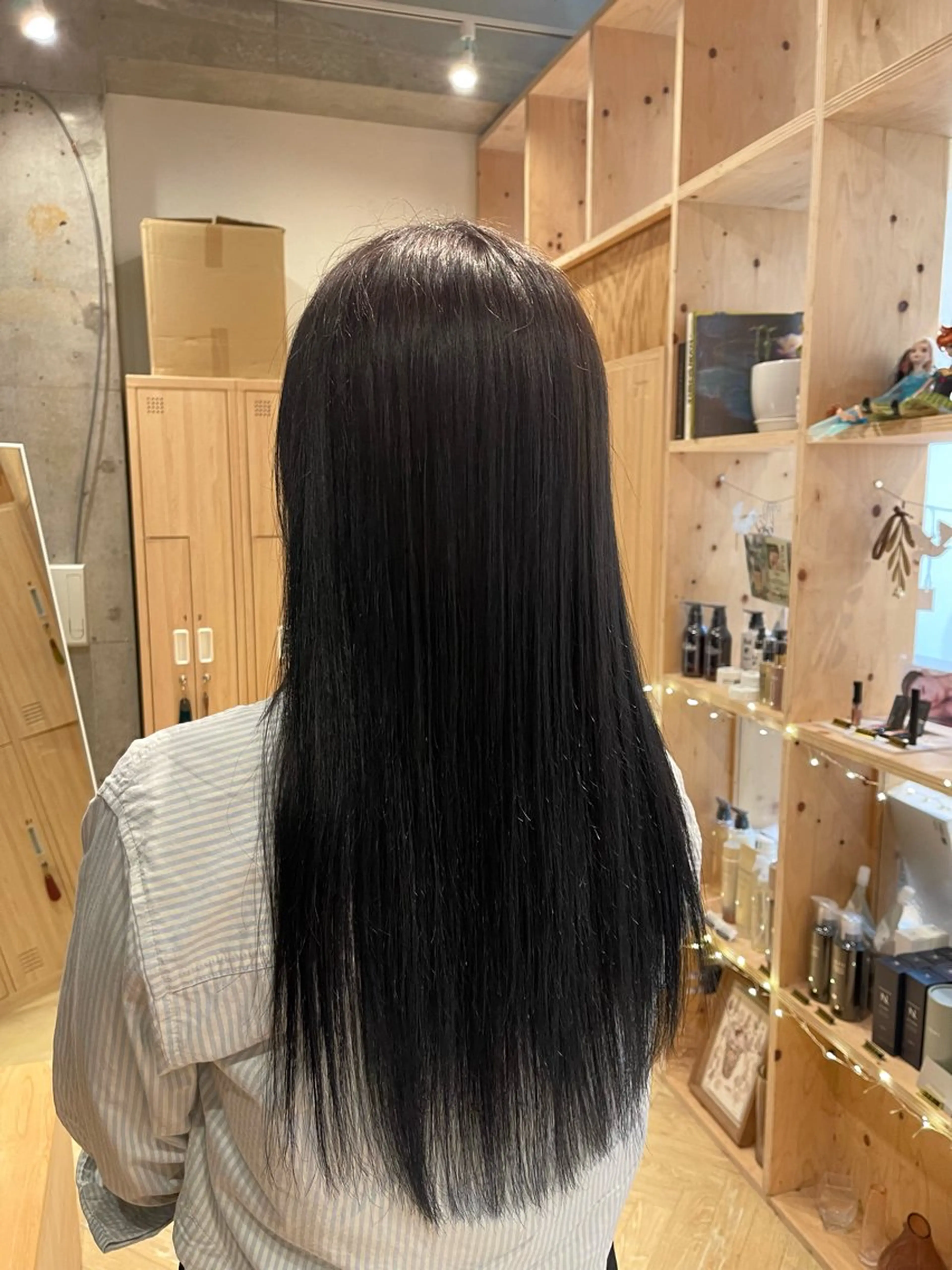 ロング カラー ヘアカラー トリートメント 愛莉/ラベンダー/ ベージュ/ブラウンのヘアスタイル