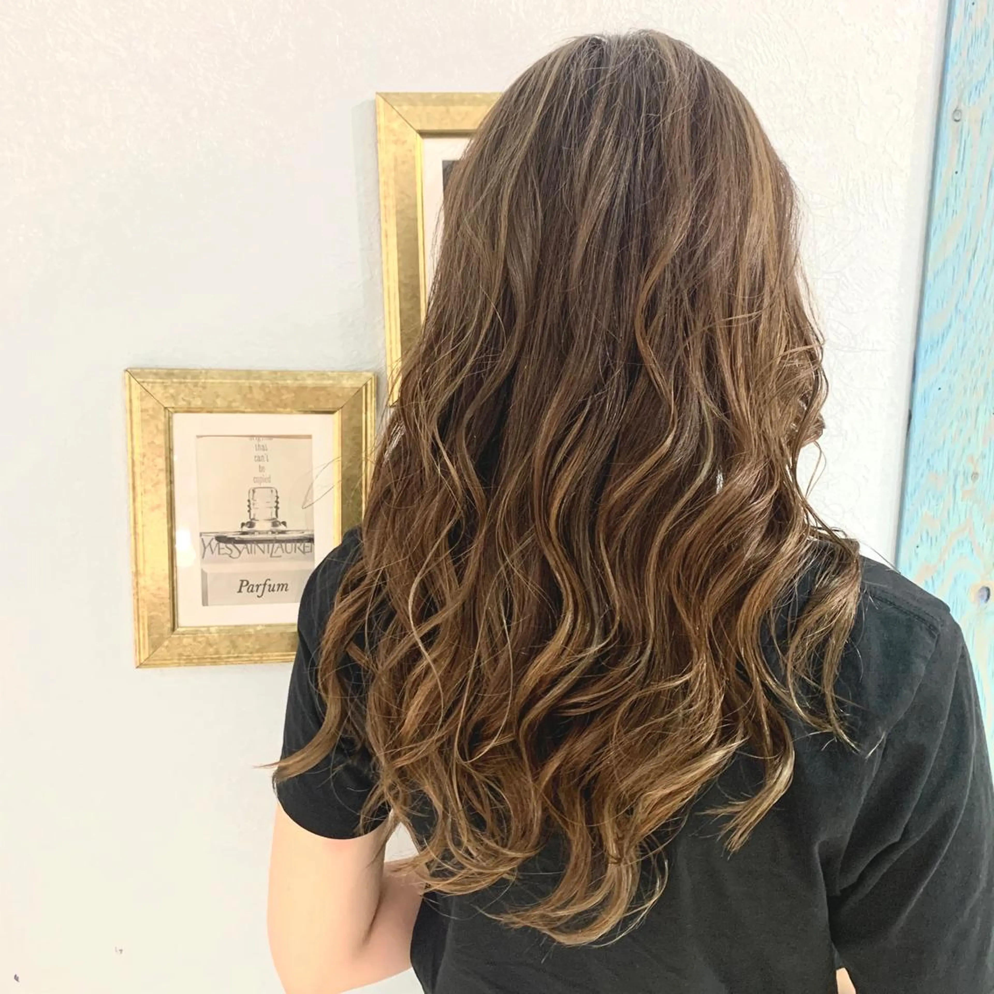 セミロング カラー パーマ ヘアアレンジ Lond jeloud 名古屋所属・髪質改善 の達人/杉原碧仁のヘアスタイル