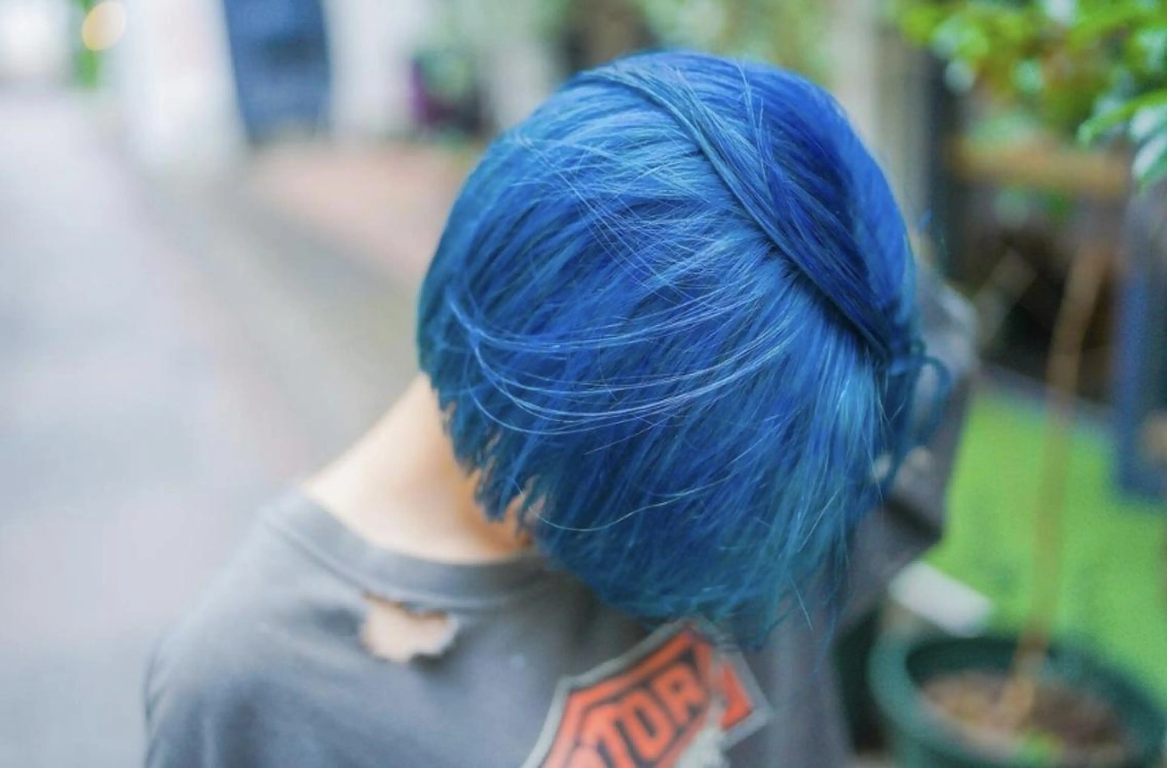 ショート カラー ブリーチ ブルーカラー ケアブリーチ ダブルカラー 髪質改善 Armoire所属・安藤悠里/ハイトーン /デザインカラーのヘアスタイル