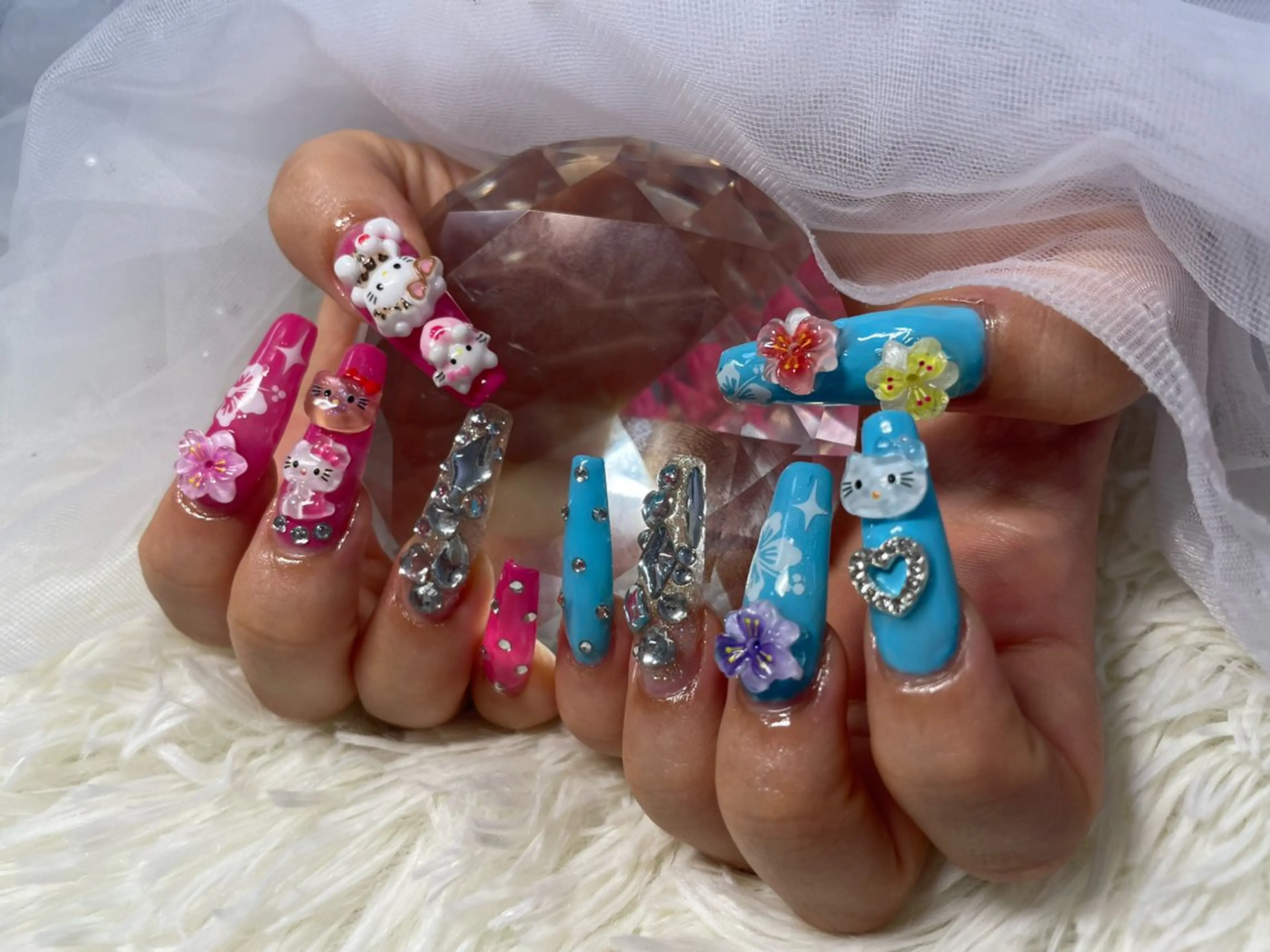 オフ別 / 長さ出しネイル シンプルコース (アート1本まで)の写真