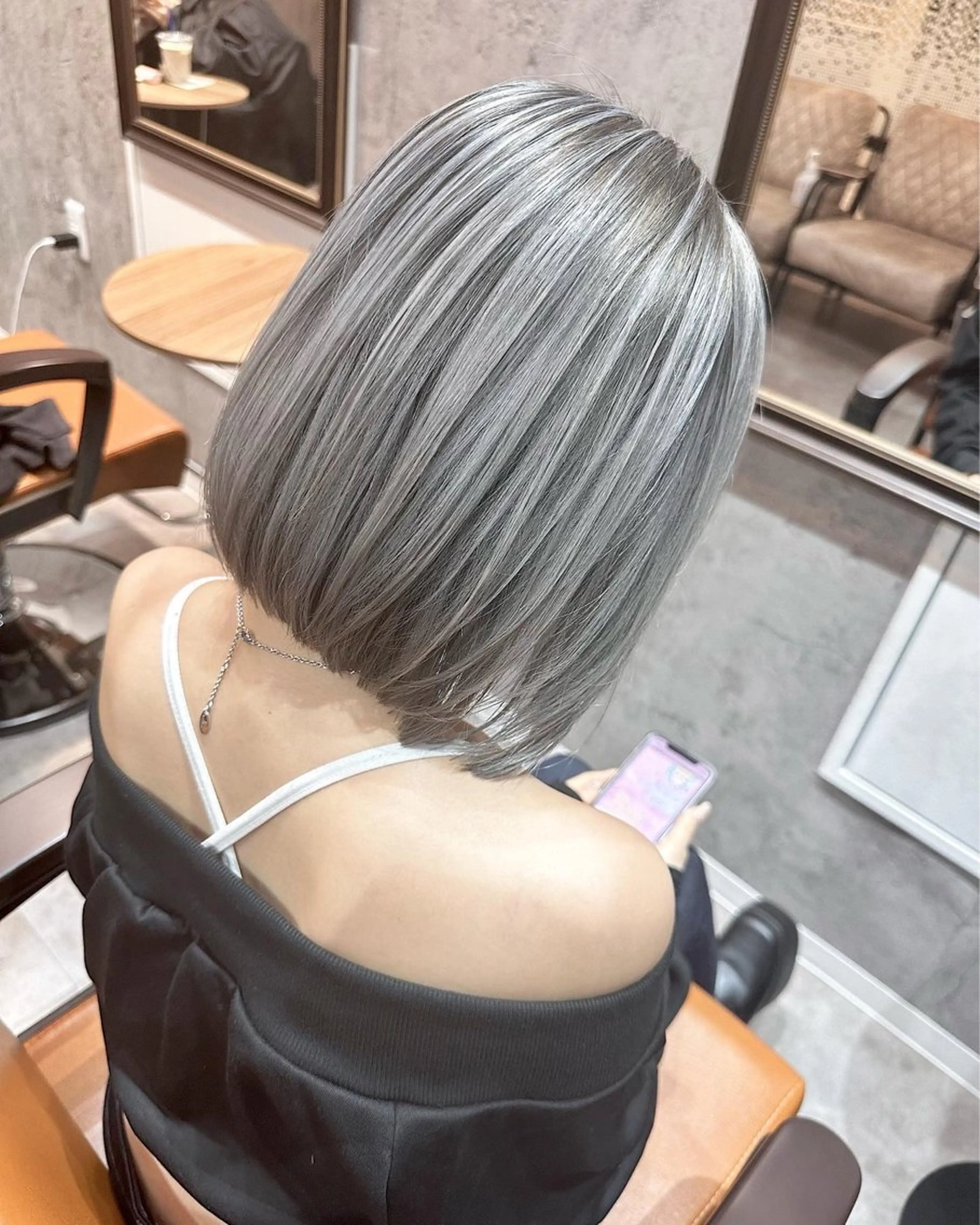 ミディアム ヘアカラー 🔷ブリーチバレイヤ ージュ🔷飯野達也のヘアスタイル