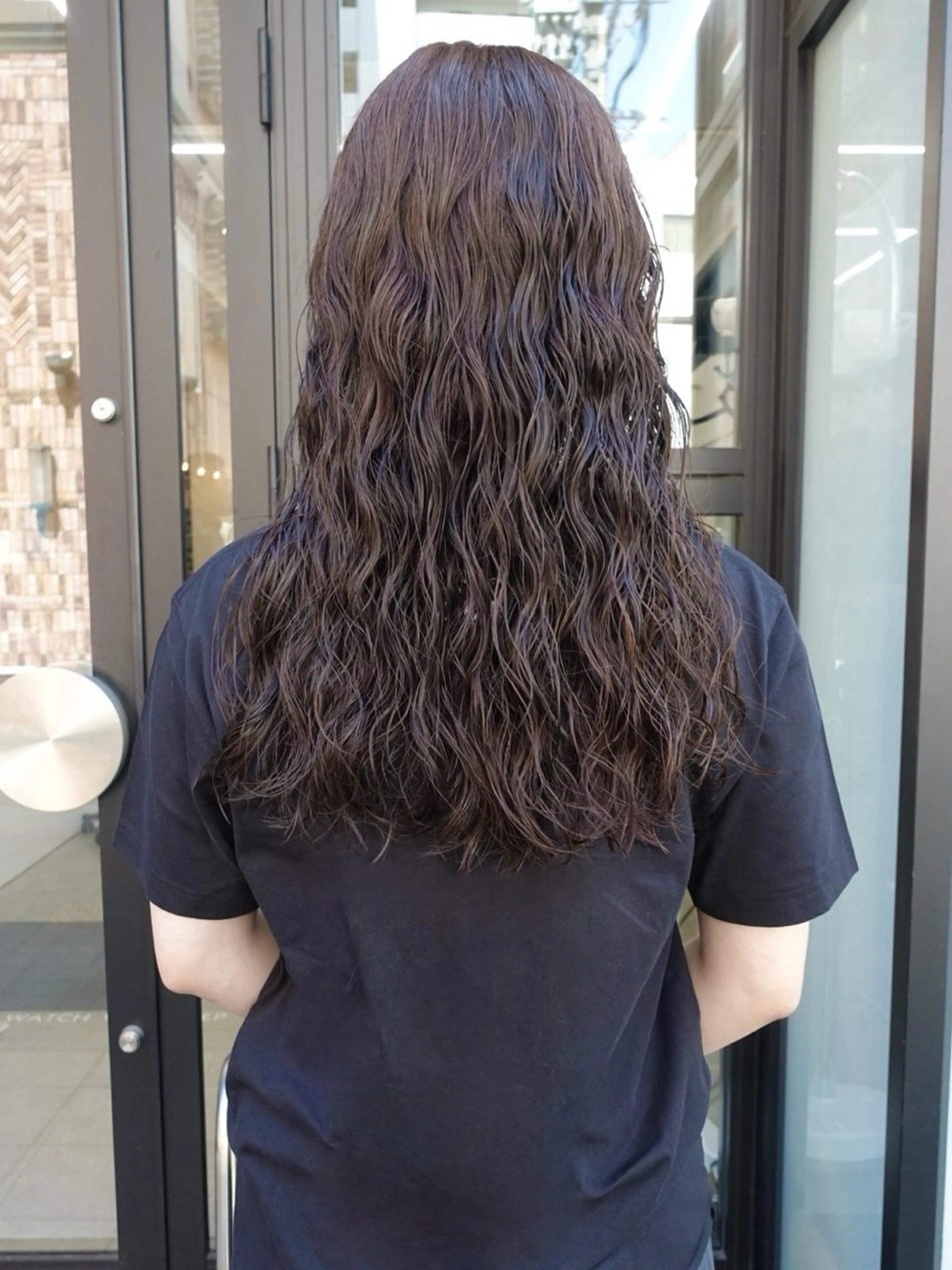 ロング ロング カット パーマ ボブカットモデル/パ ーマ/harunaのヘアスタイル