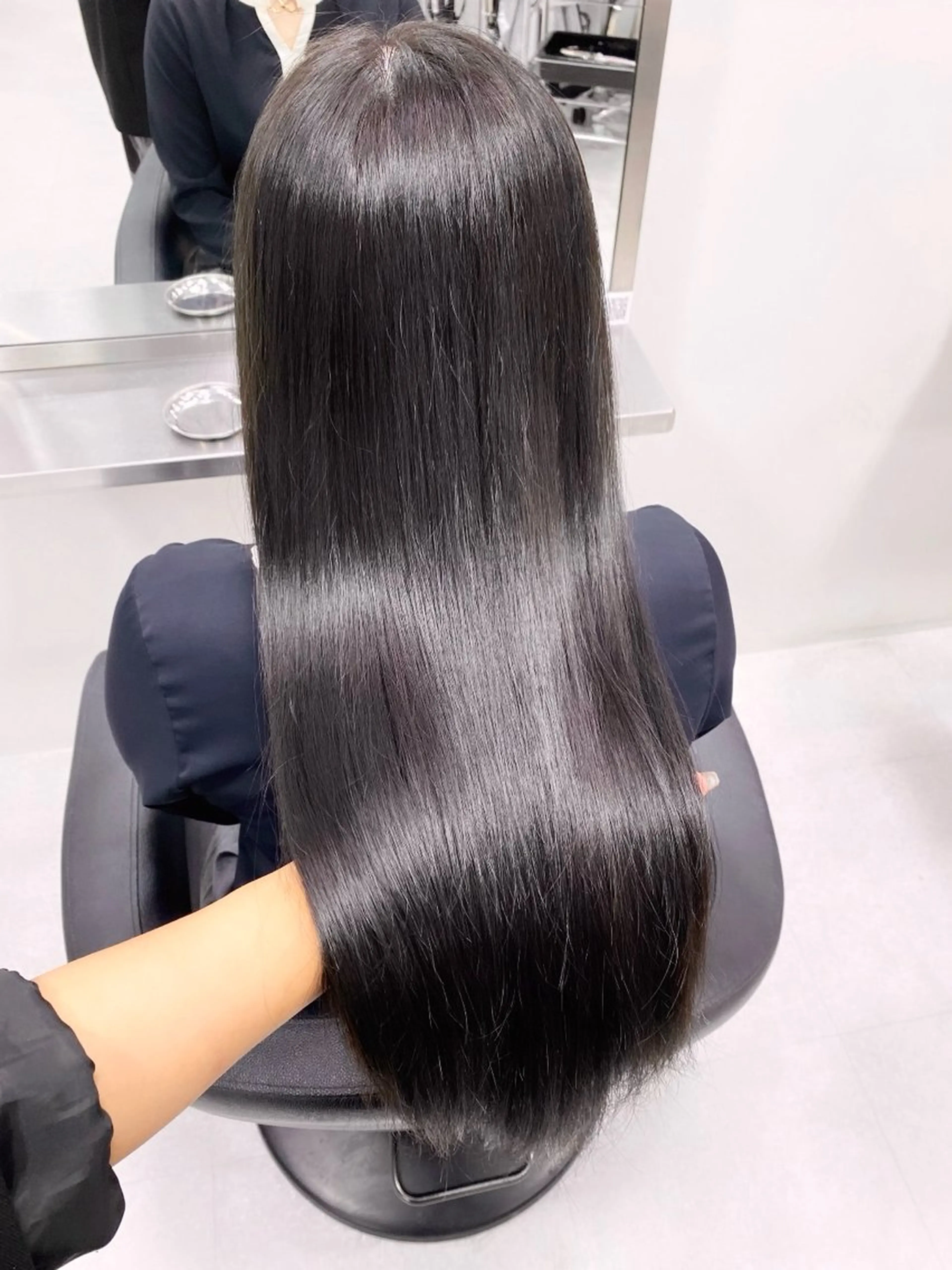 ロング パーマ 顔周りカット レイヤーカット 縮毛矯正 カット ヘアカラー 縮毛矯正 トリートメント Beleza Era所属・韓国レイヤー/ 縮毛矯正🎀minaのヘアスタイル