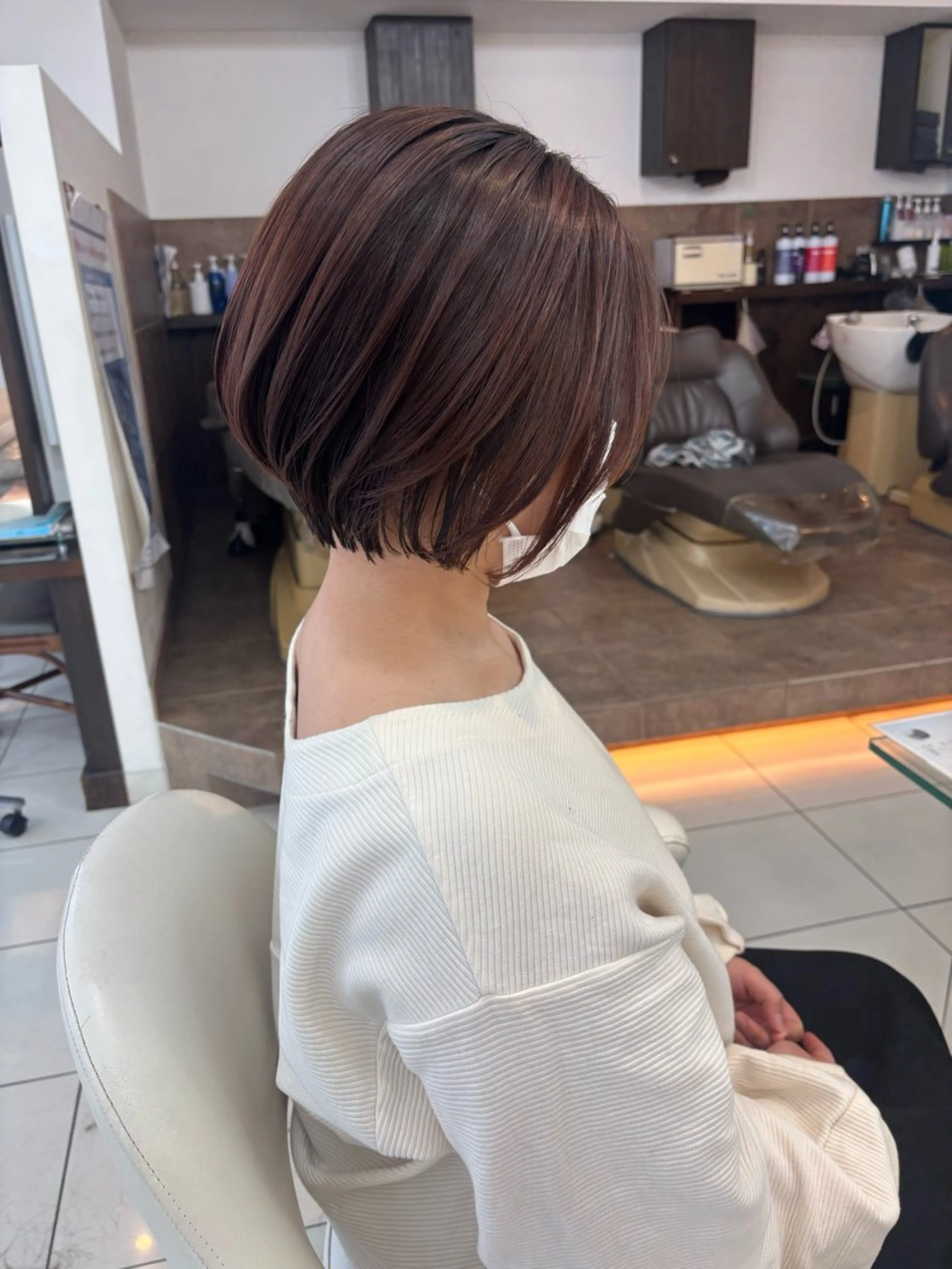 ショート カット ヘアカラー ブリーチ透明感カラー /レイヤー👗しずかのヘアスタイル