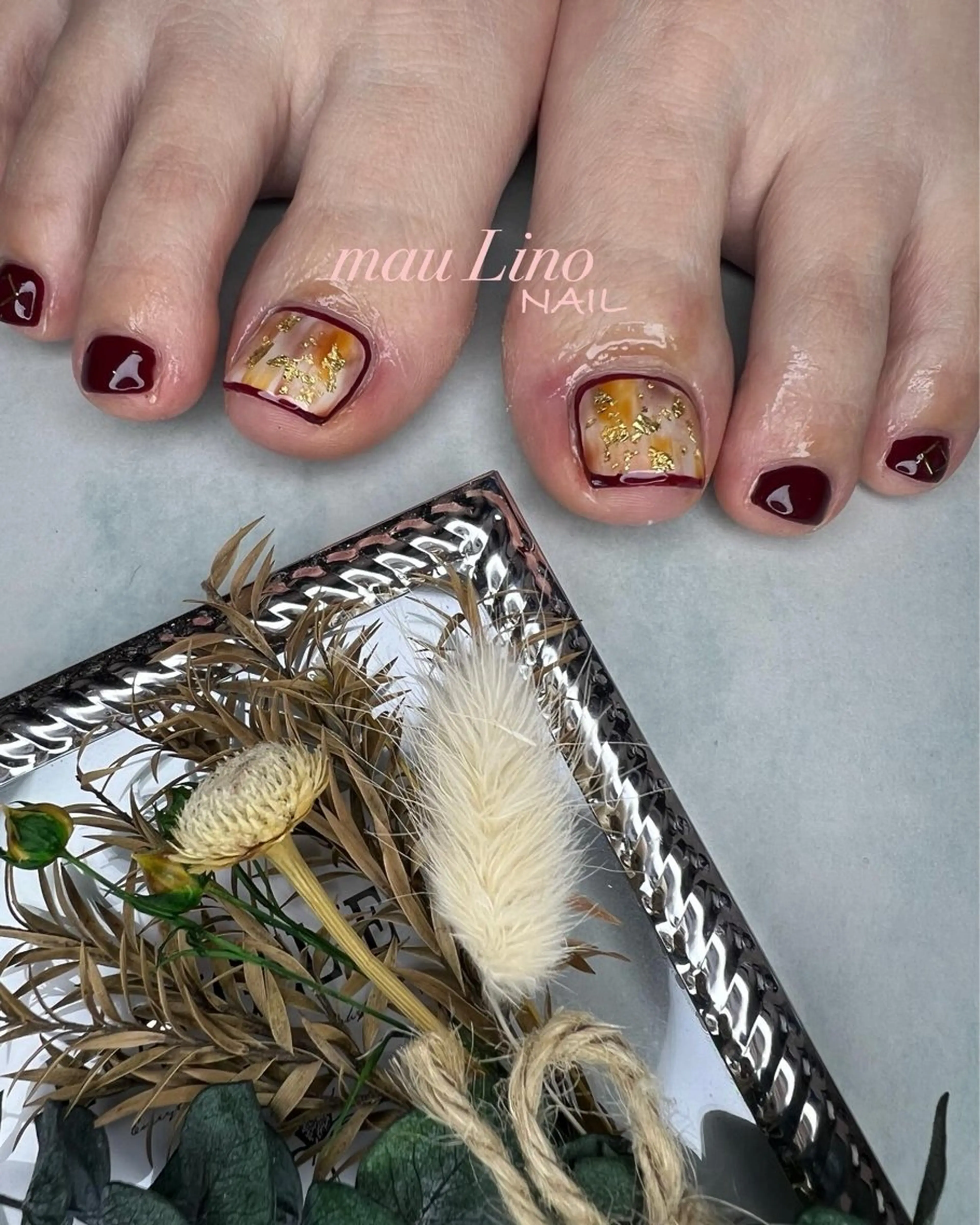 ネイル フットネイル mau Lino NAIL所属・GELo nail~#19~のネイルデザイン