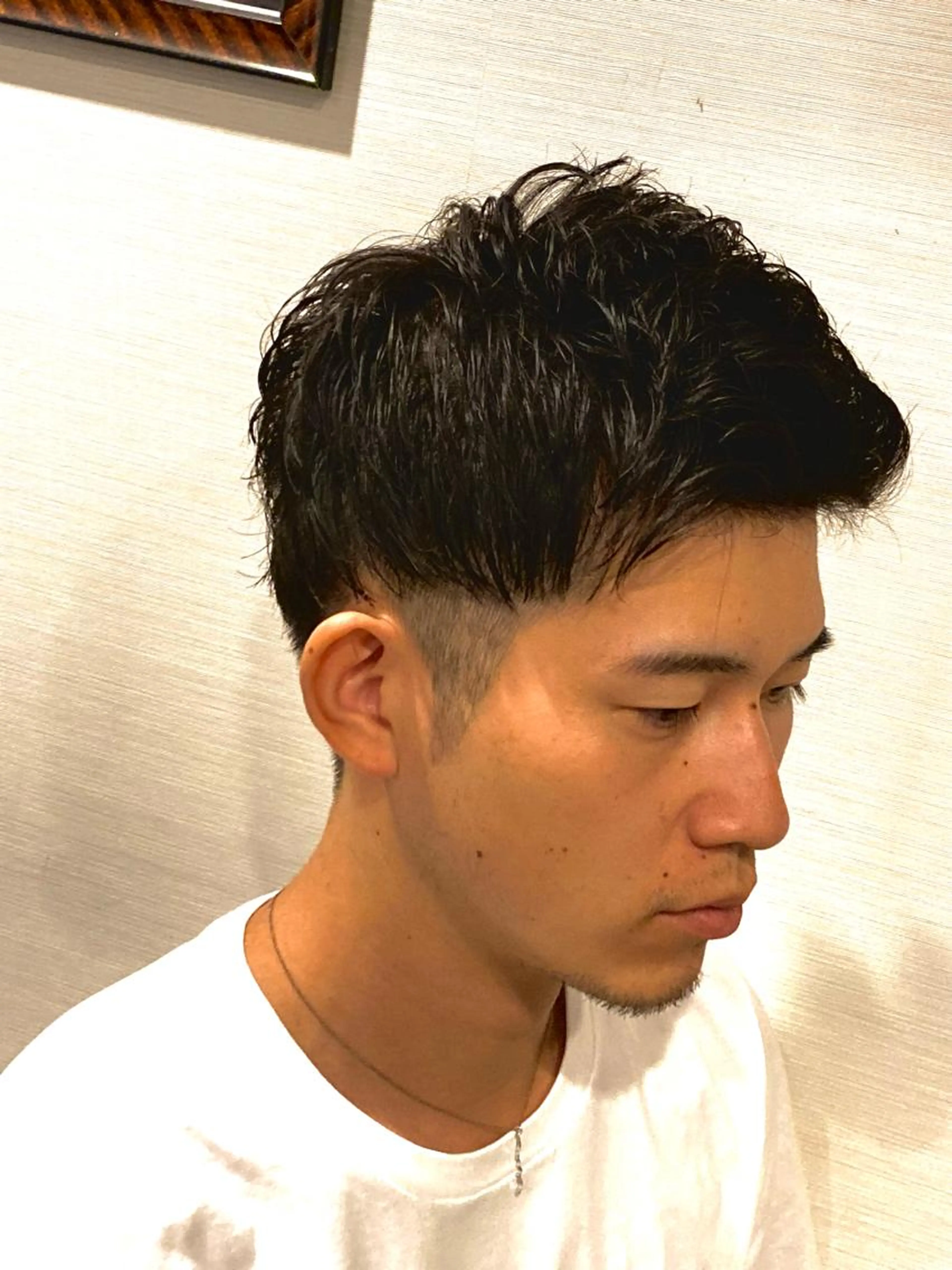 [撮影モデル、メンズショート限定]メンズカット+アイロンパーマの写真