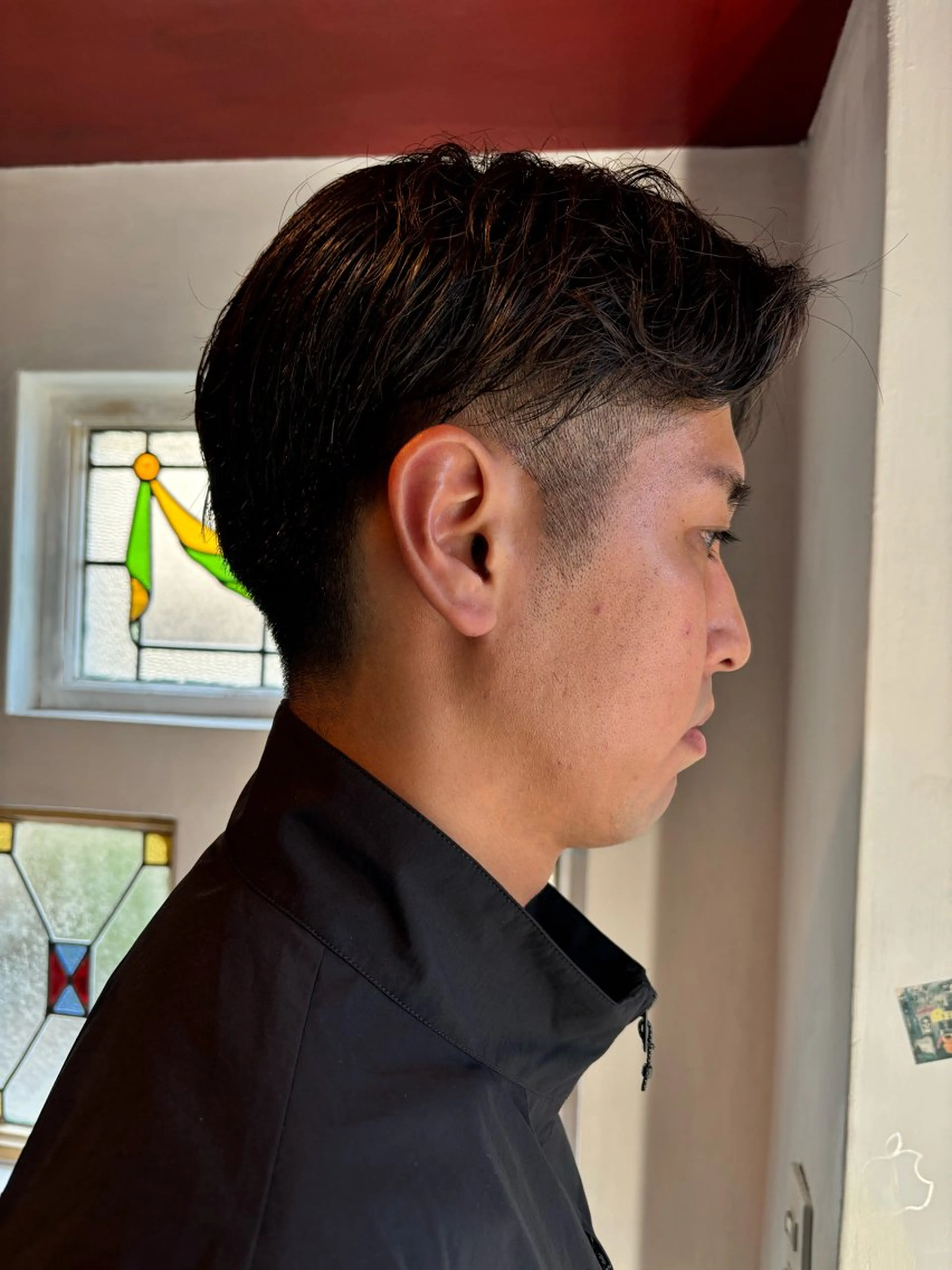 ショート メンズ センターパート フェードカット 刈り上げ ショートヘア 中目黒メンズ刈り上げ Harunaのヘアスタイル