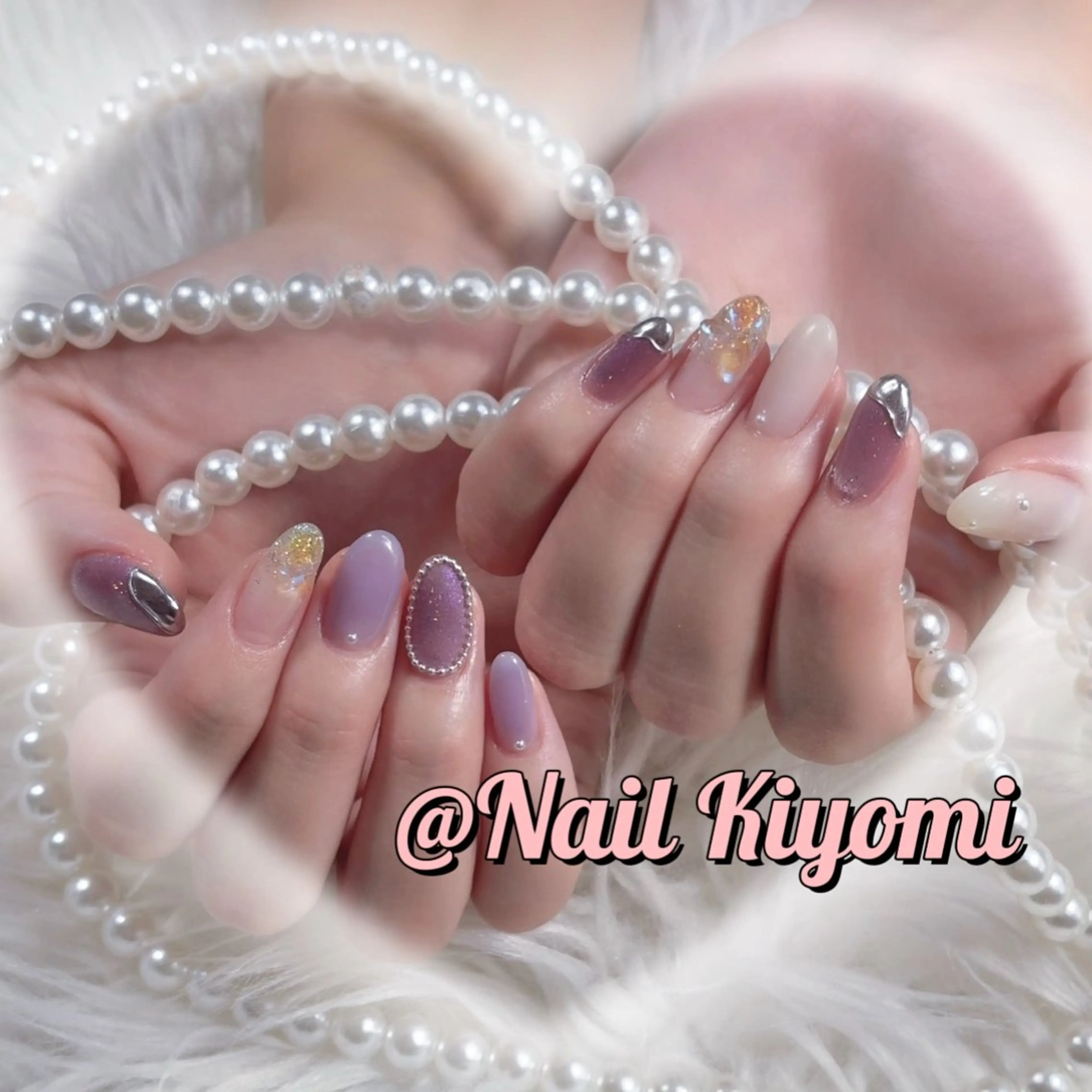 ネイル ハンドネイル 🦋Kiyomi. 🦋のネイルデザイン