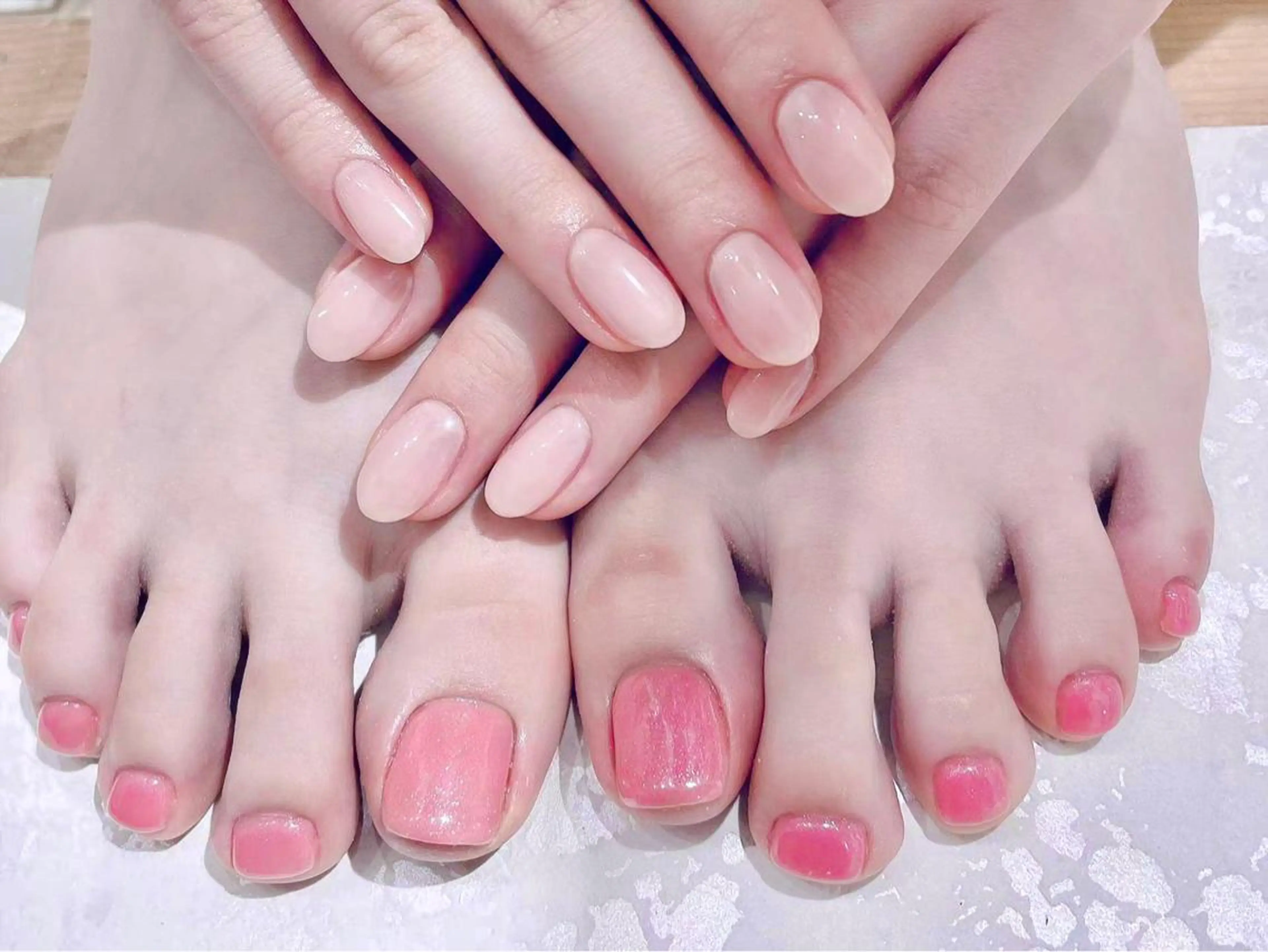 ネイル フットネイル フットネイル 長さだし専門店 M2　rikaのネイルデザイン