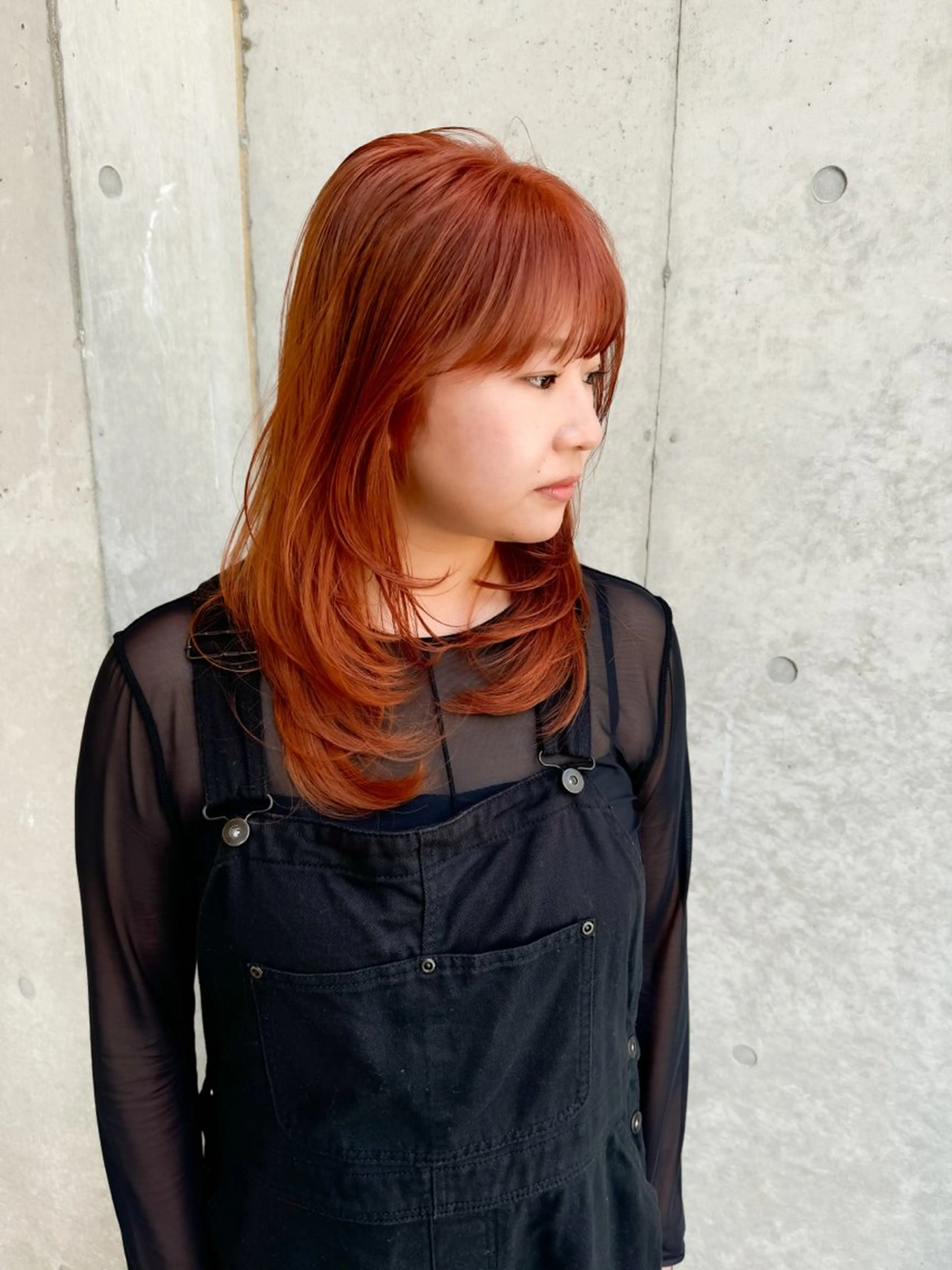 ミディアム カラー ヘアアレンジ ミニボブ/ブリーチ 🌈MISATOのヘアスタイル