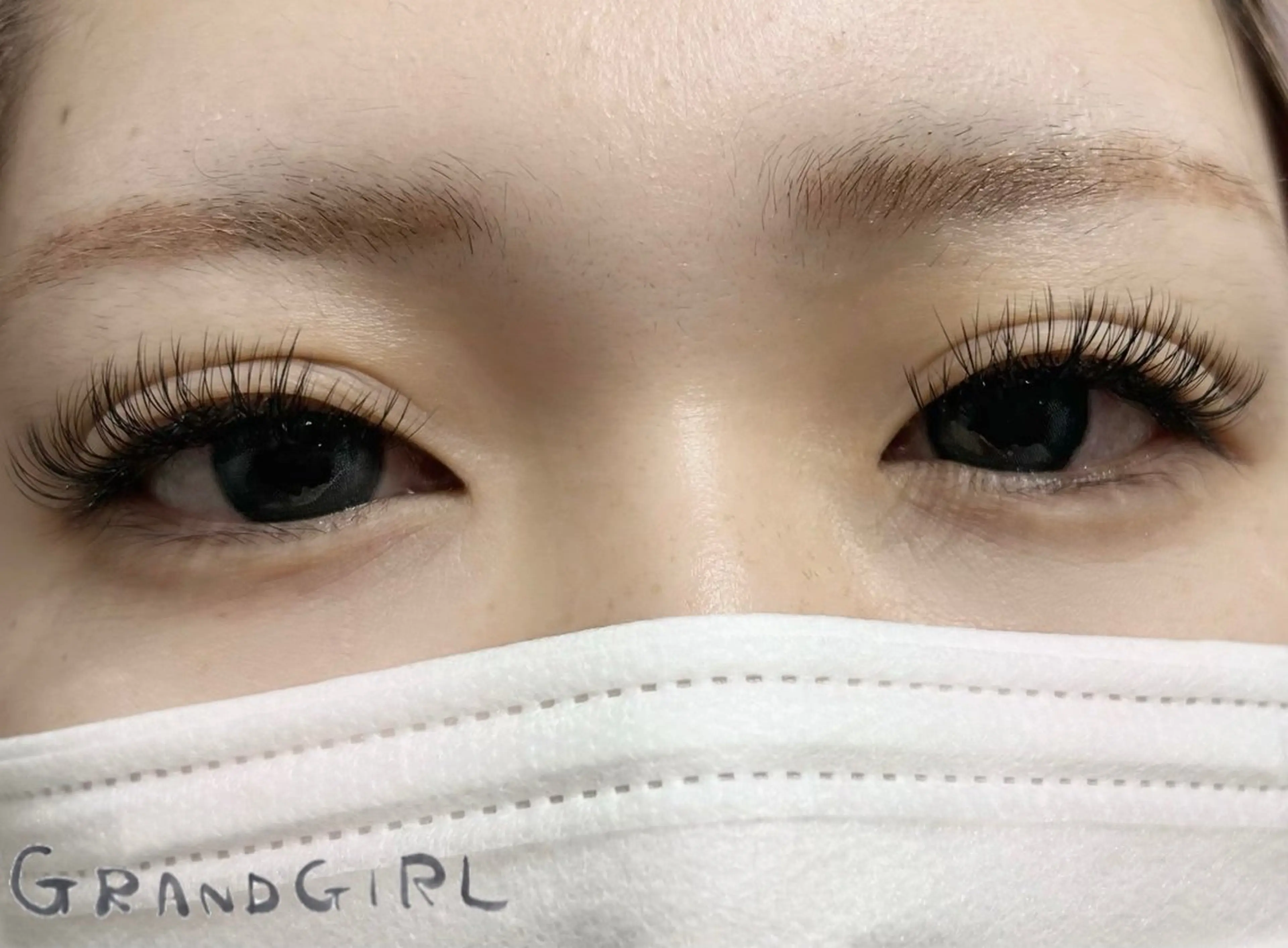 マツエク・マツパ バインドロック フラットラッシュ まつげパーマ 一重×まつ毛パーマ マツエク GRANDGIRL所属・ヨシダ セリナのマツエク・マツパデザイン